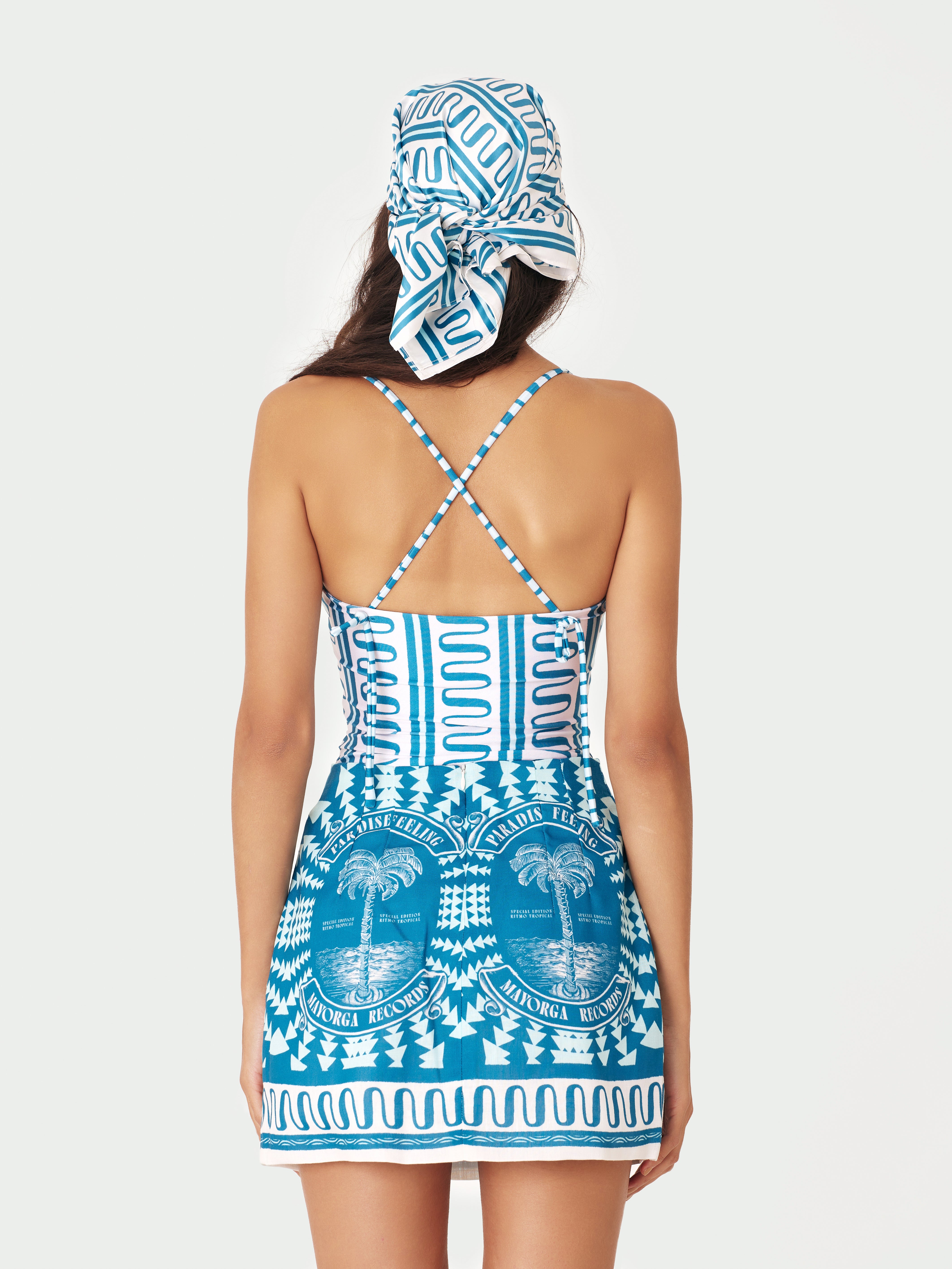 Paradise Mini Skirt - Turquoise