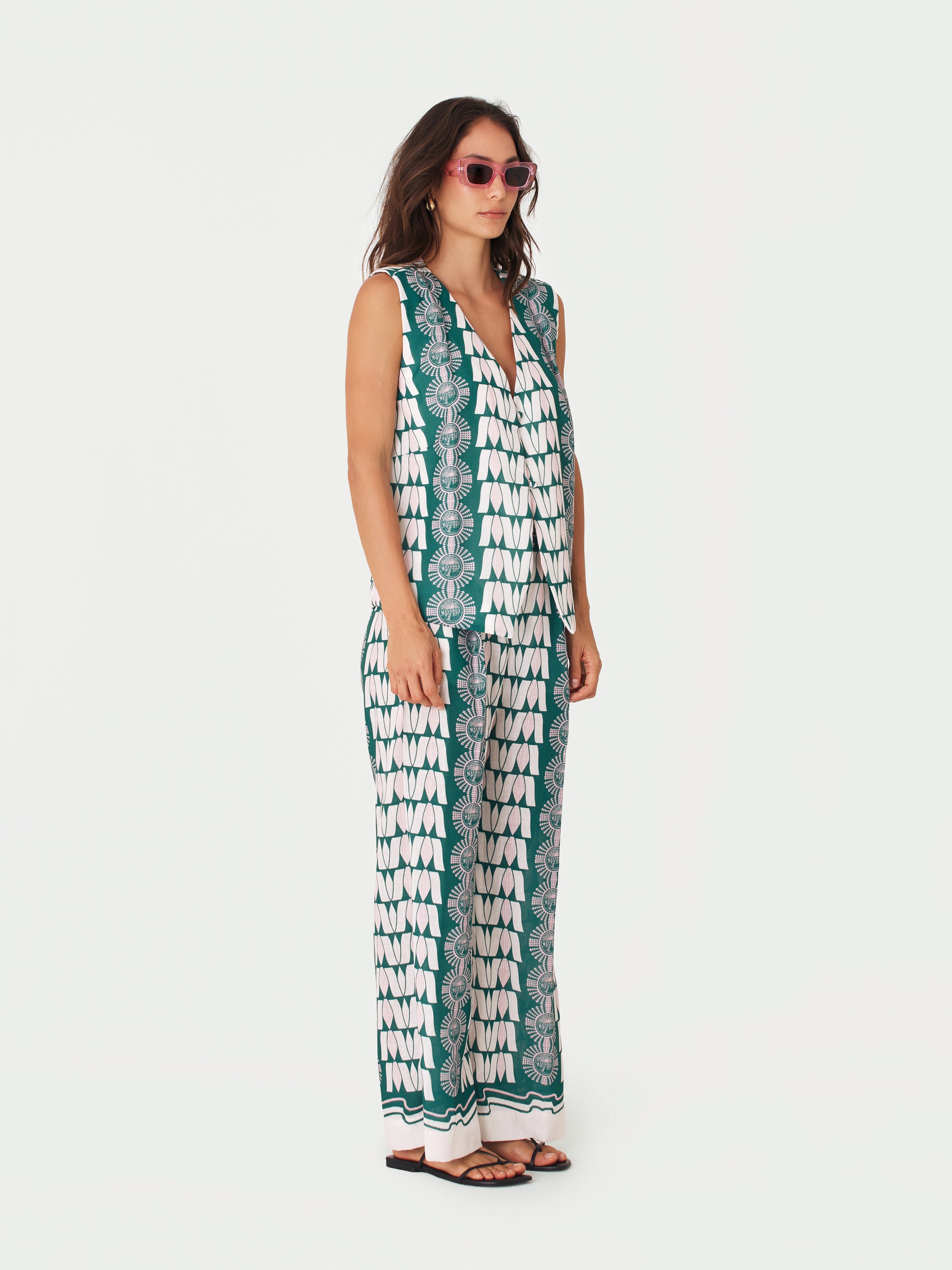 Records Trousers - Green