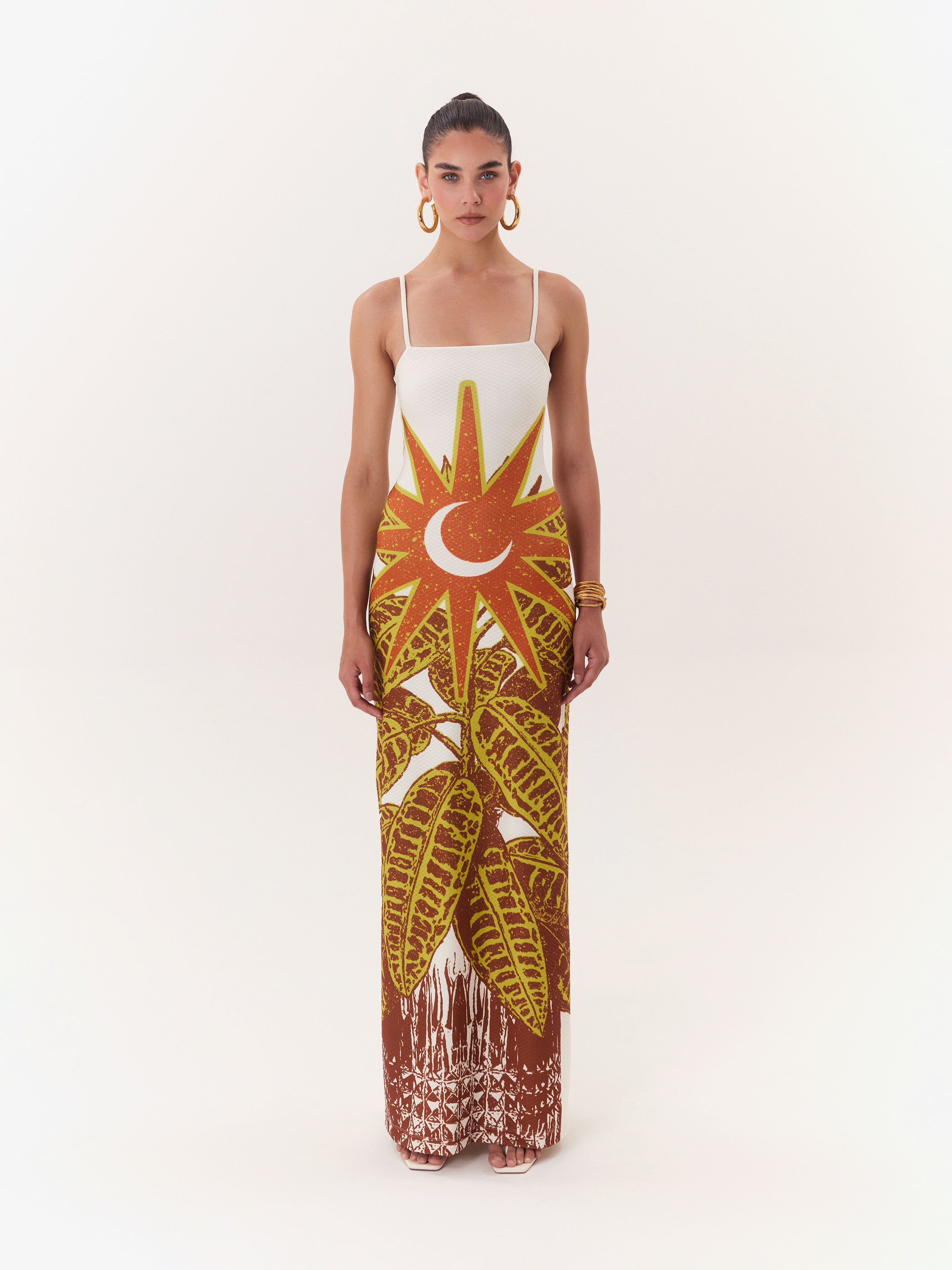 Solar Maxi Dress - Brown