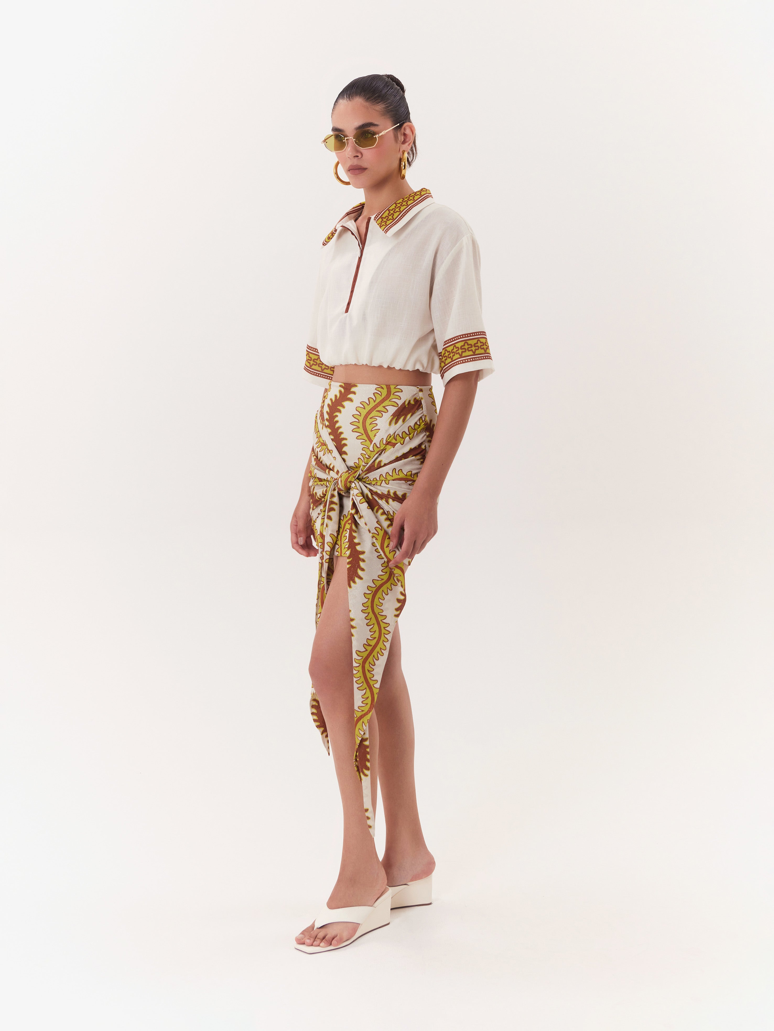 Solar Skirt Stretch - Brown