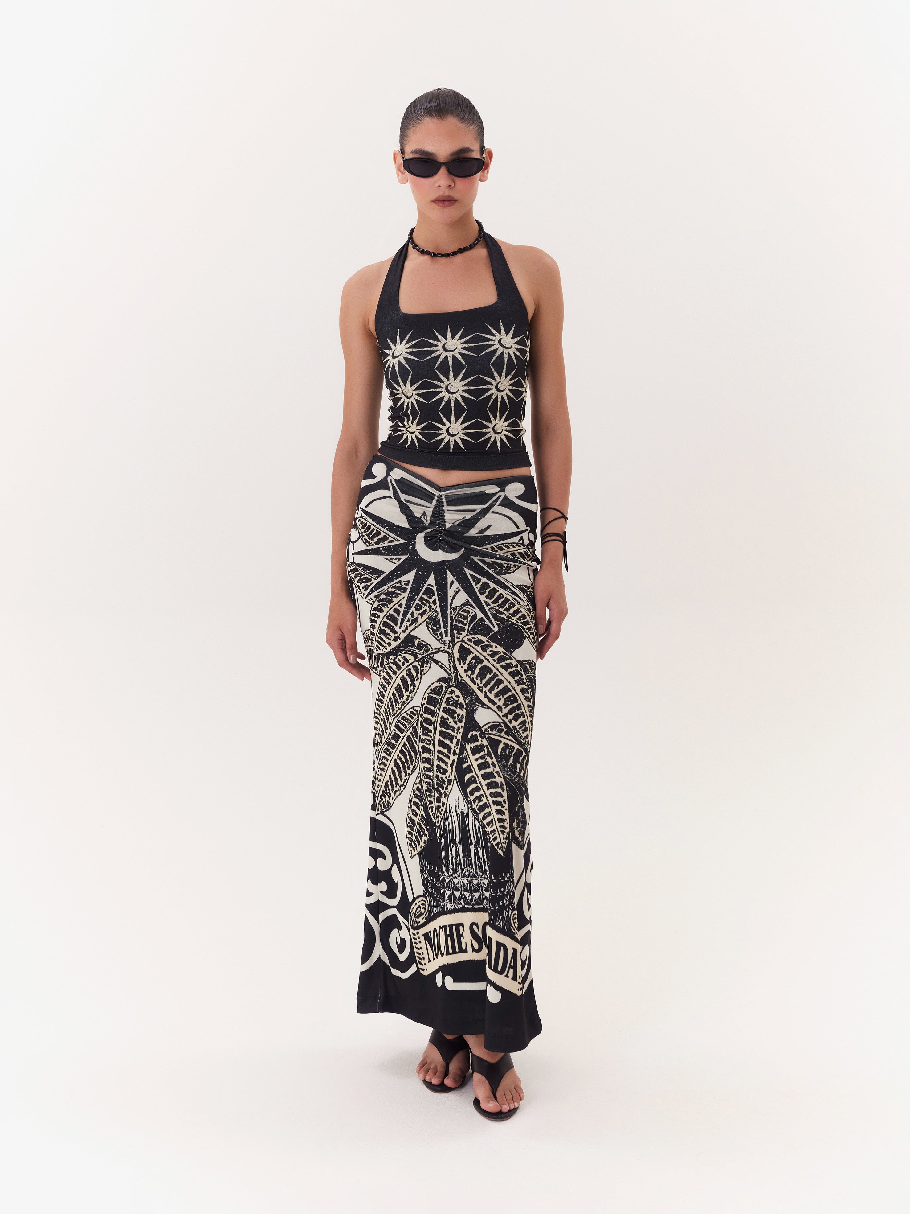 Solar Halter Top - Black