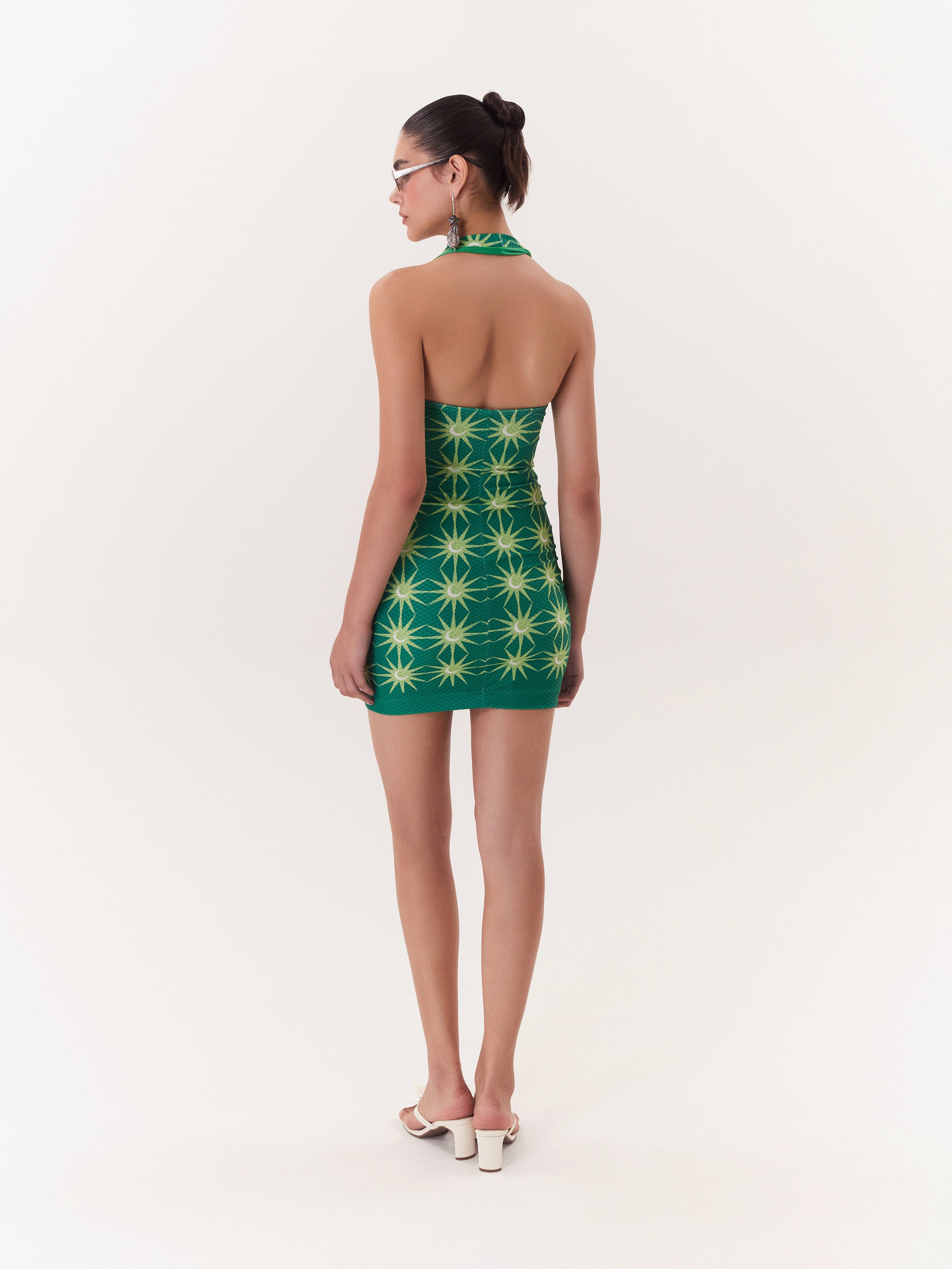 Solar Mini Dress - Green