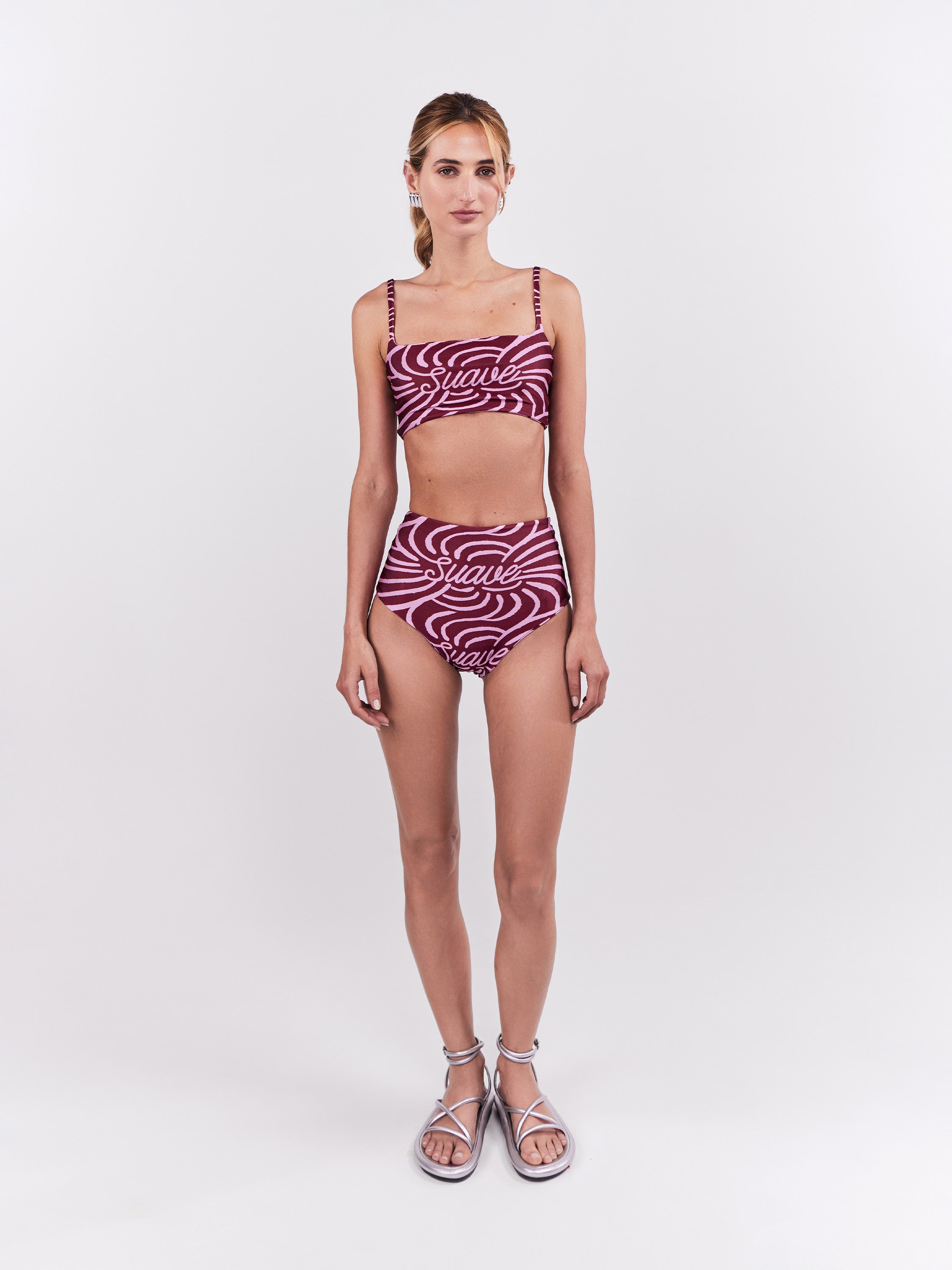 Suave Bikini Top- Magenta