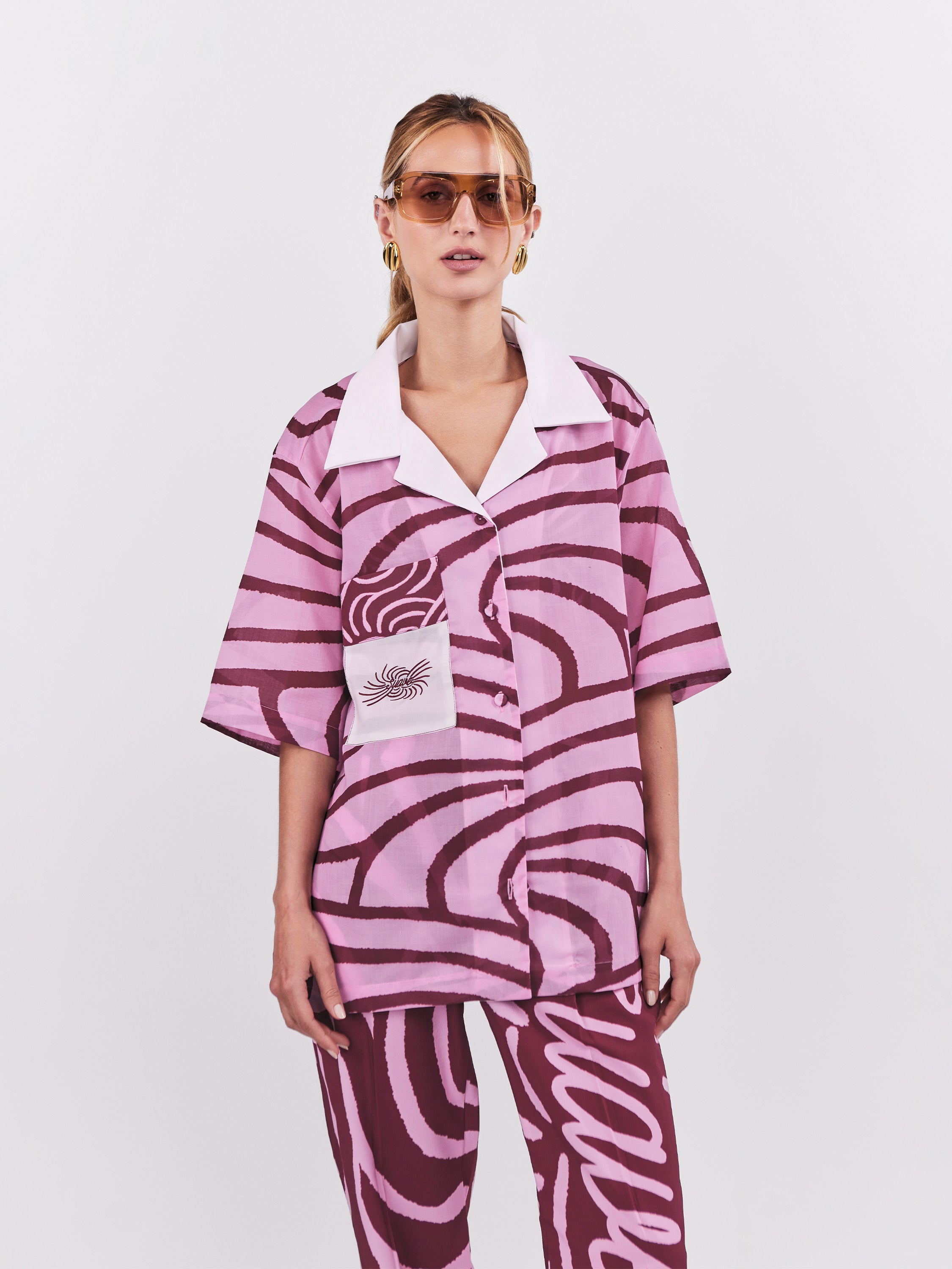 Suave Blouse - Magenta