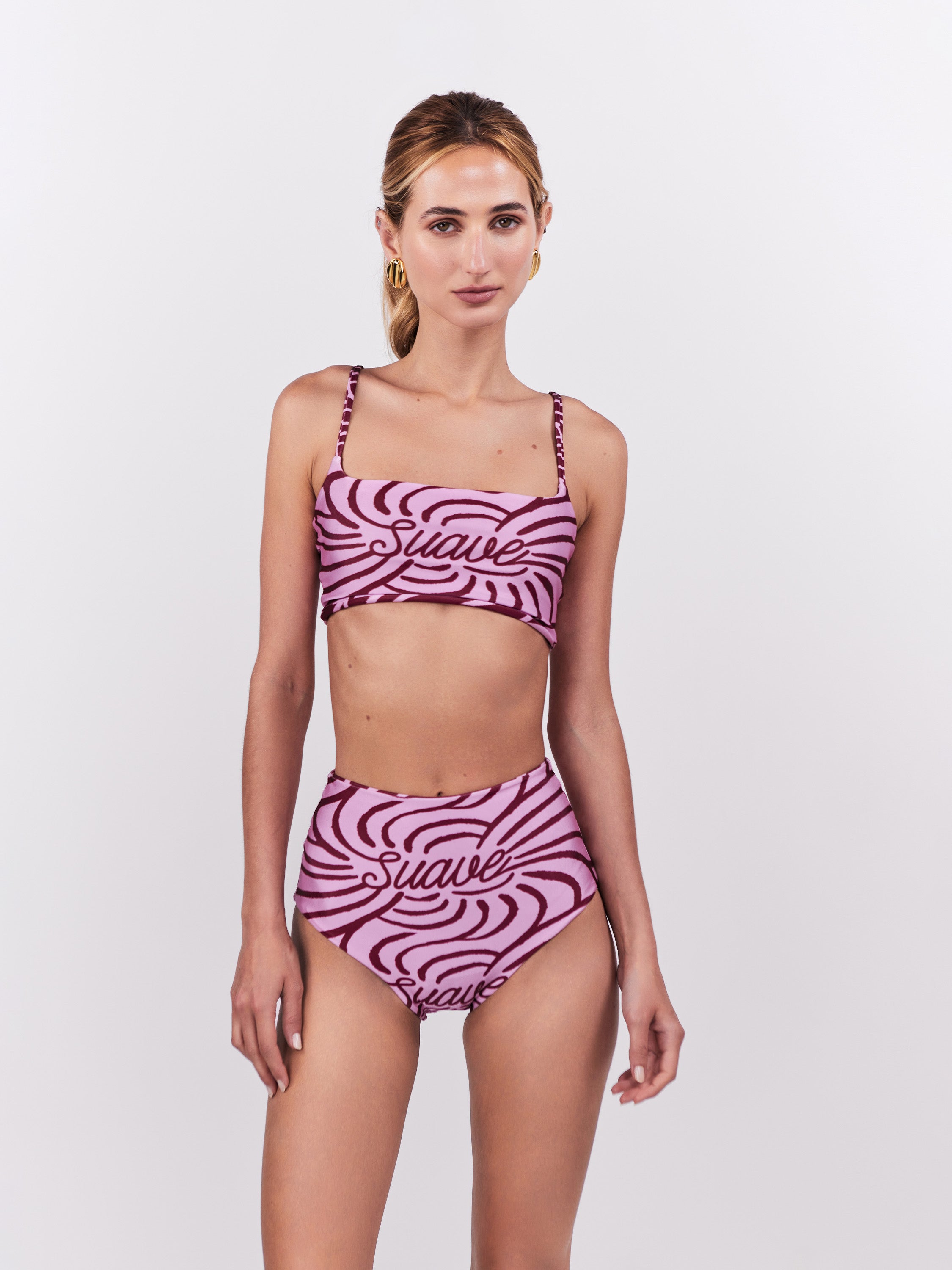 Suave Bikini Top- Magenta