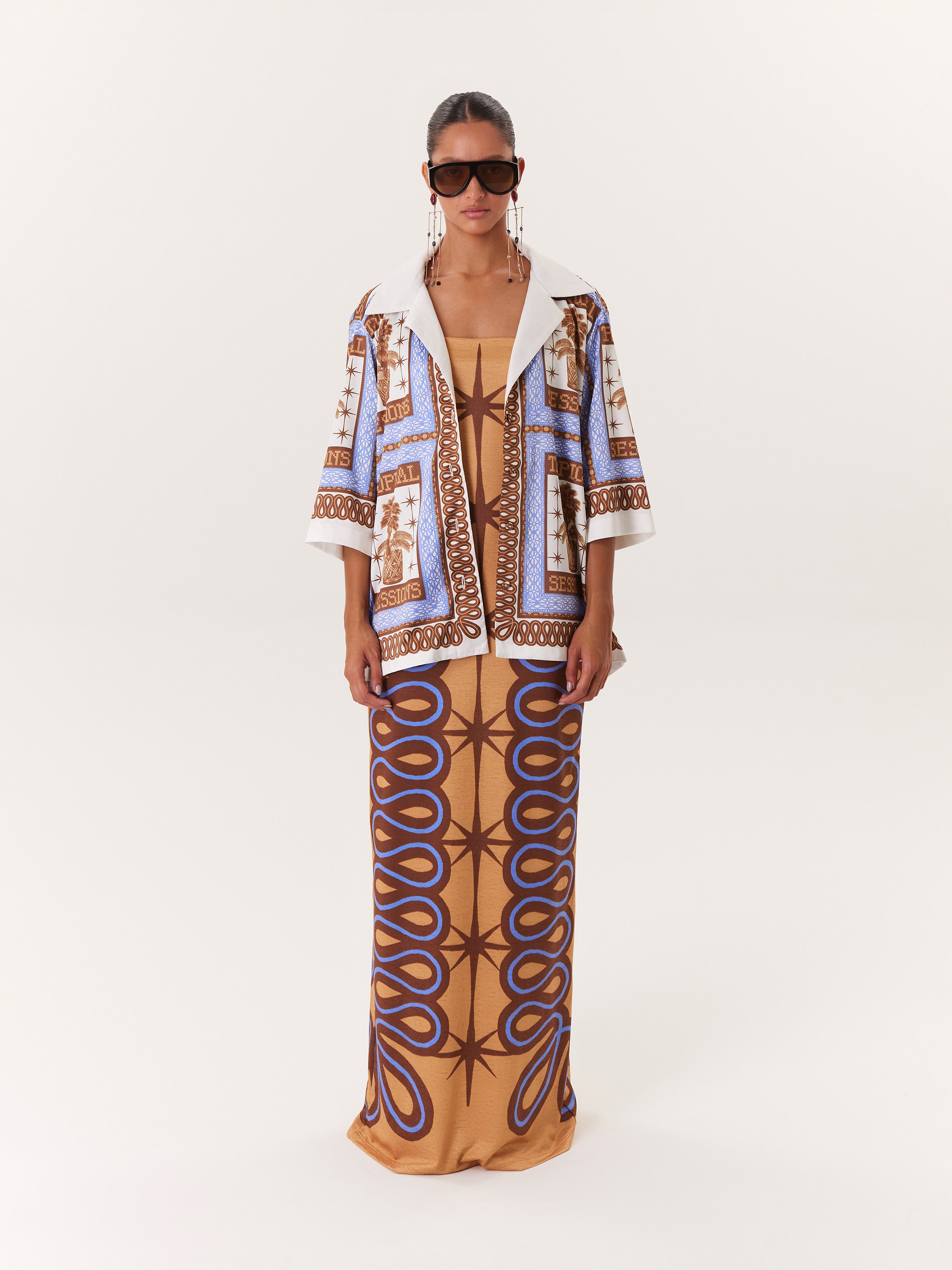 Tropical Blouse - Blue