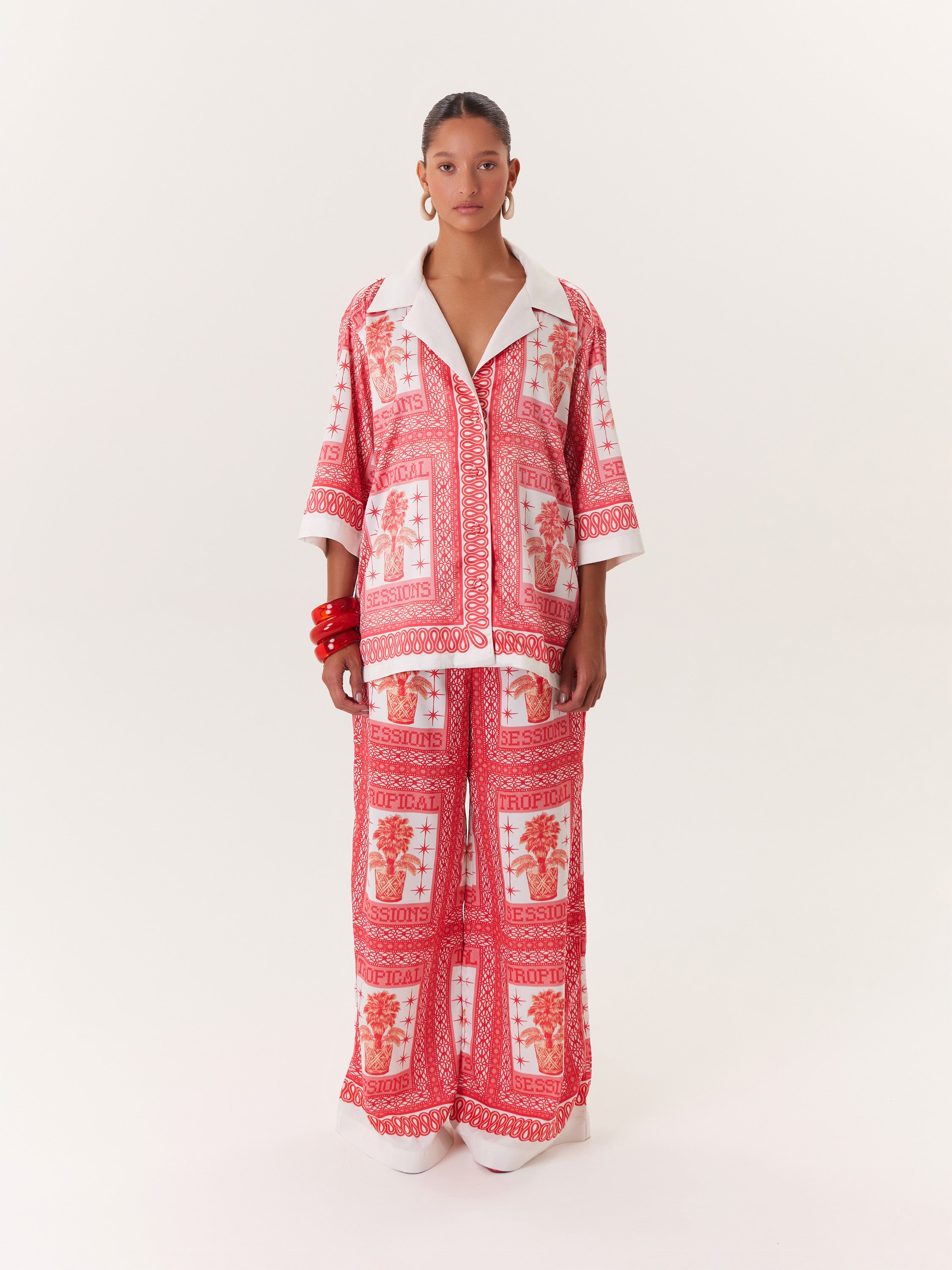 Tropical Blouse - Pink