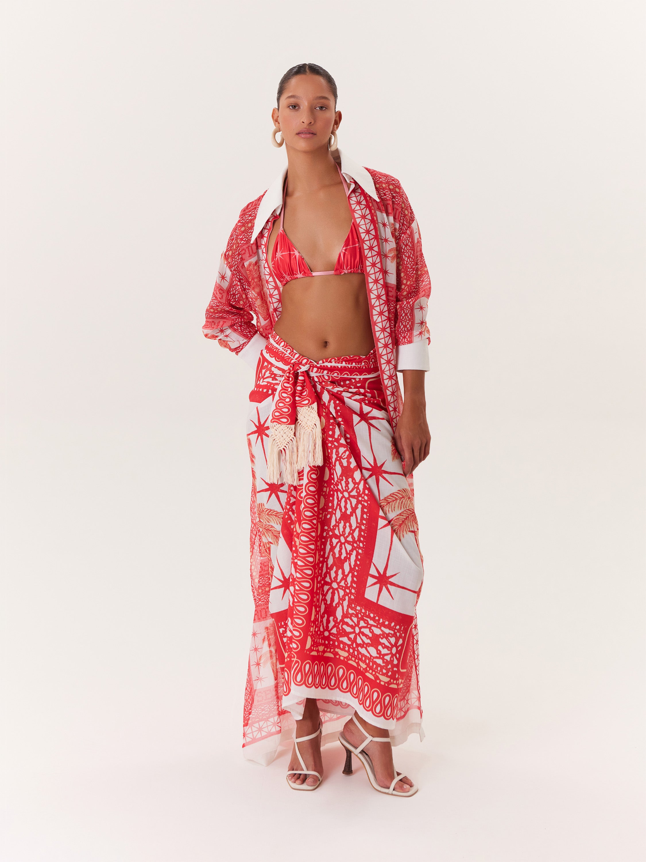 Tropical Sarong/Pareo - Pink