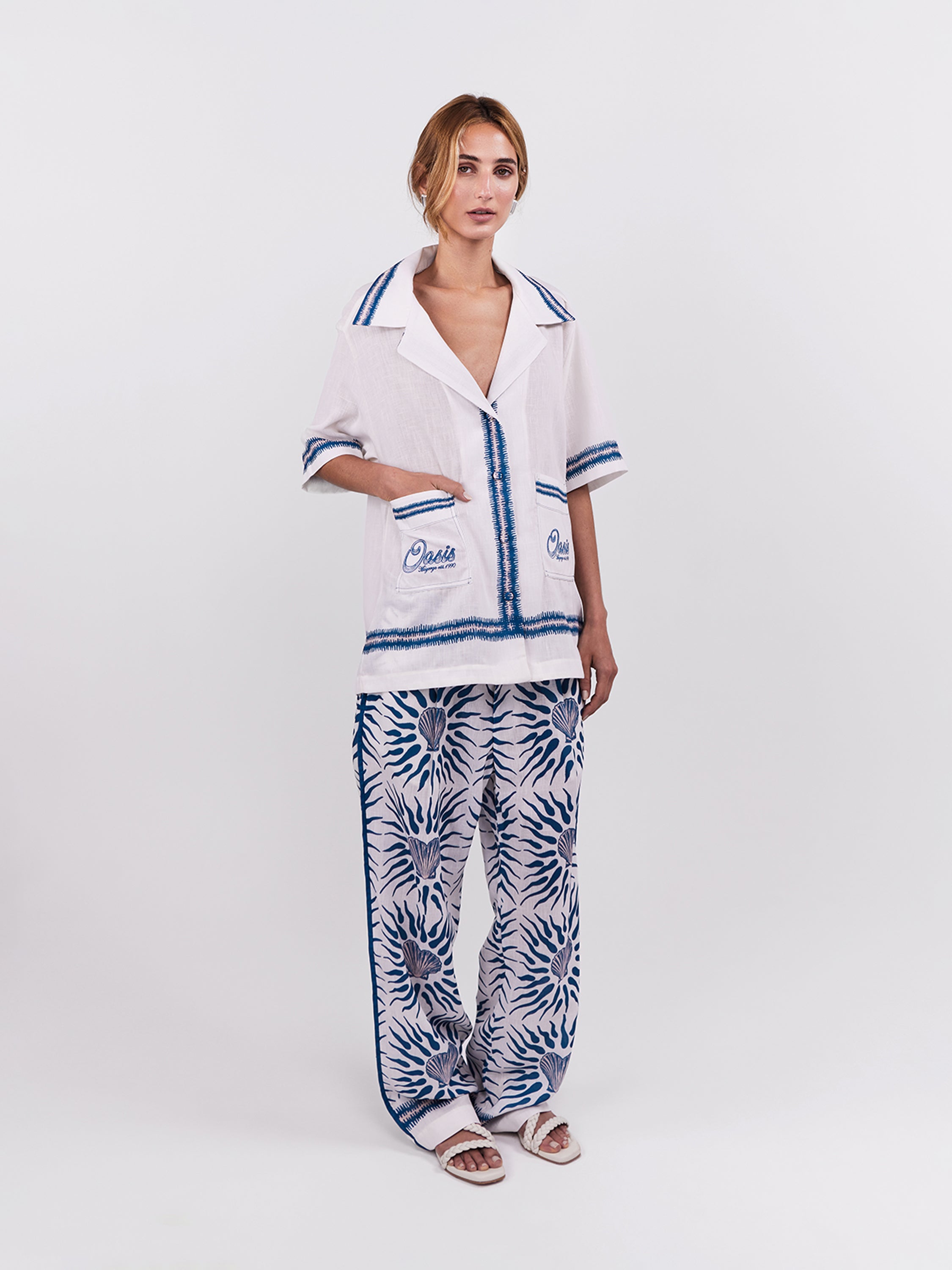 Oasis Trousers - Blue