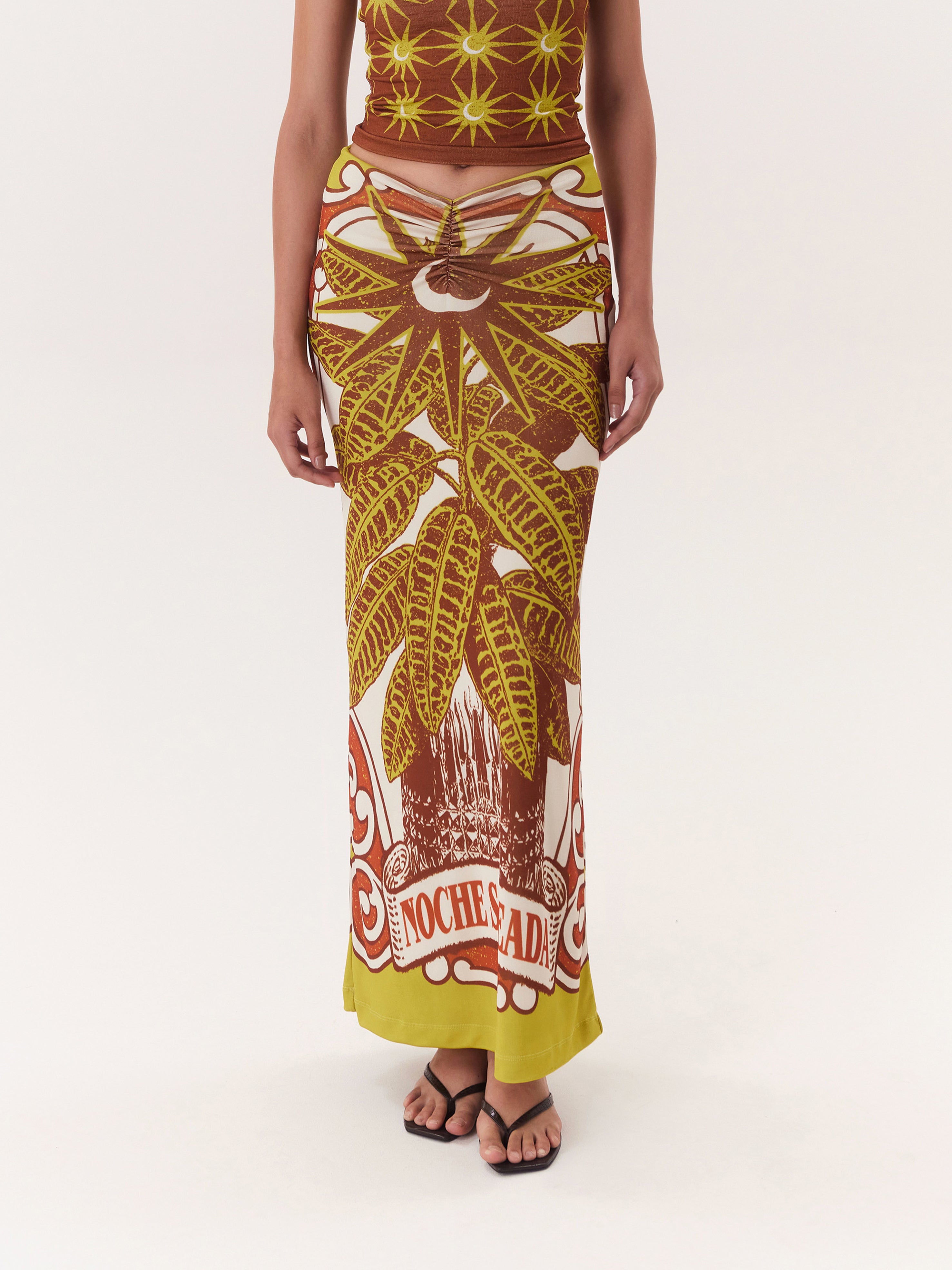 Solar Maxi Skirt - Brown