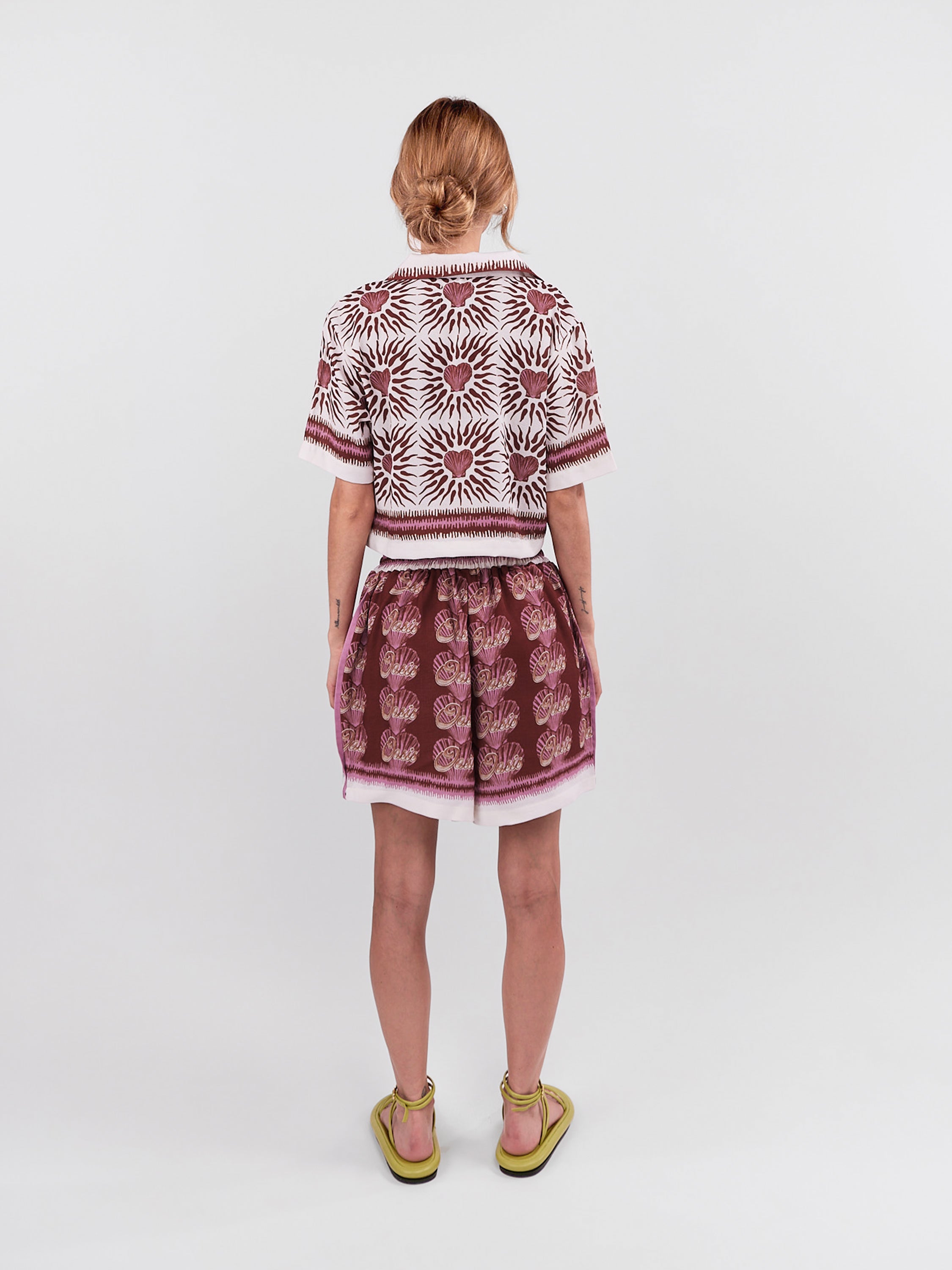 Oasis Elastic Shorts - Terracotta