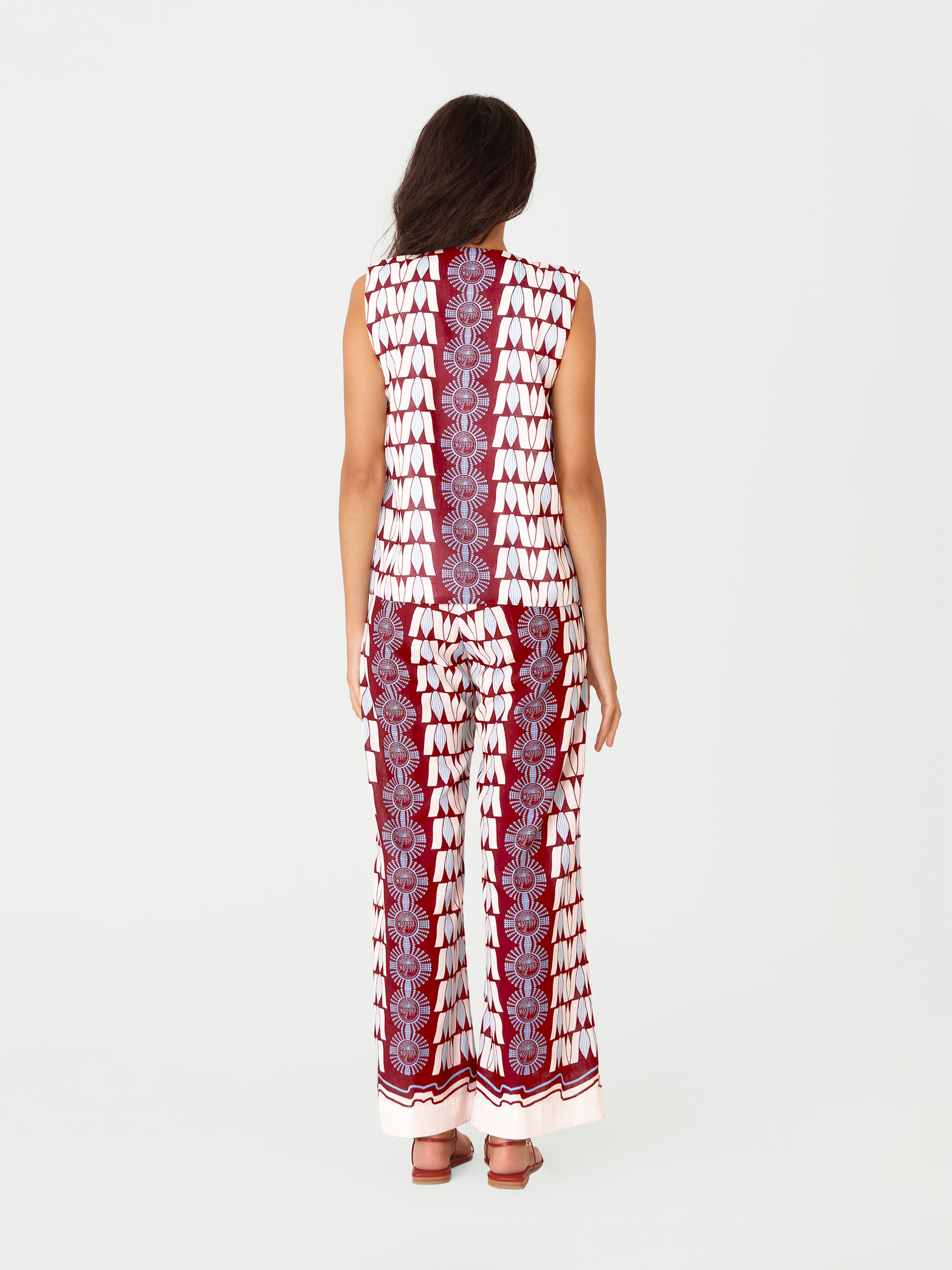 Records Trousers - Burgundy