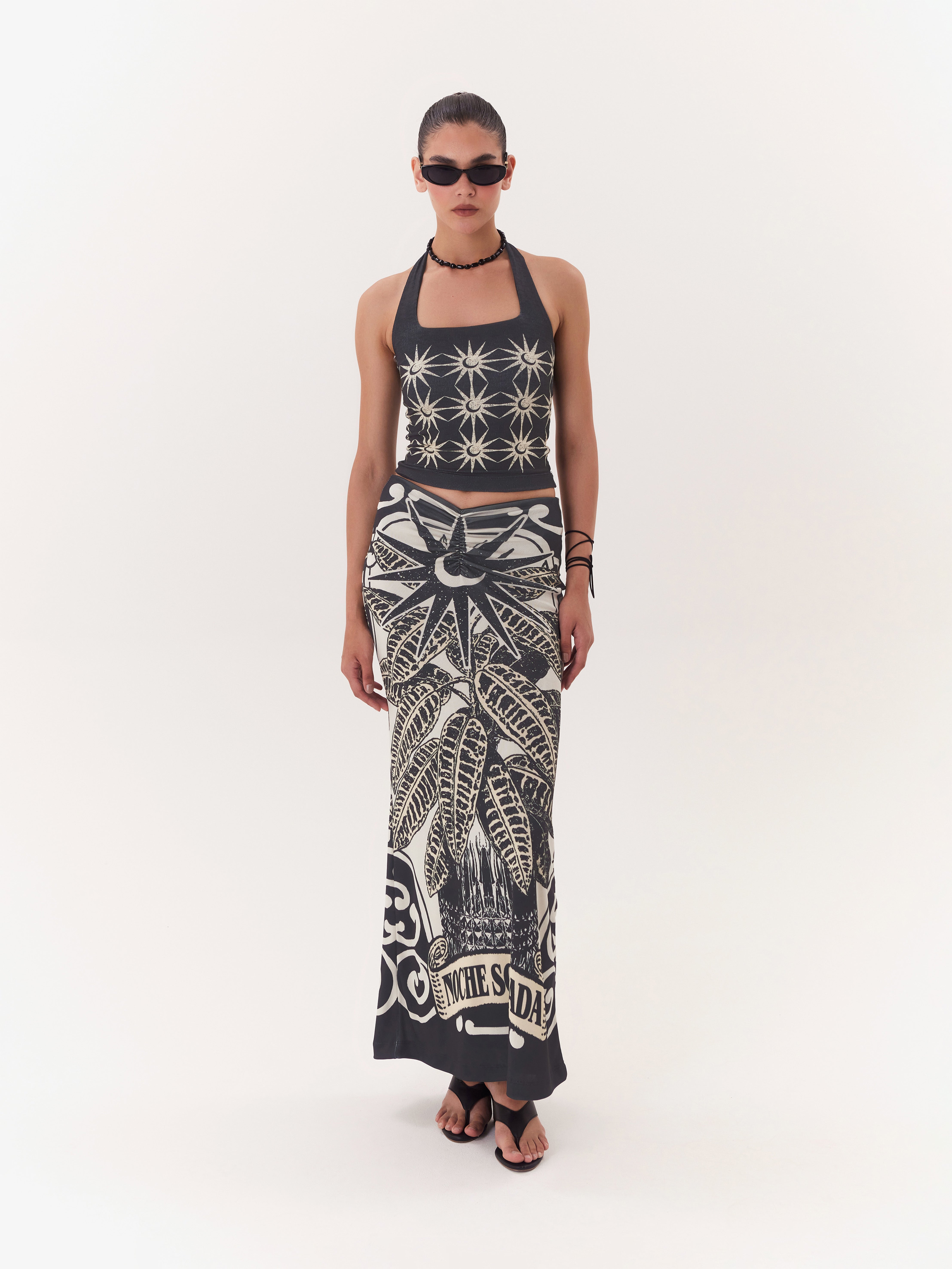 Solar Halter Top - Black