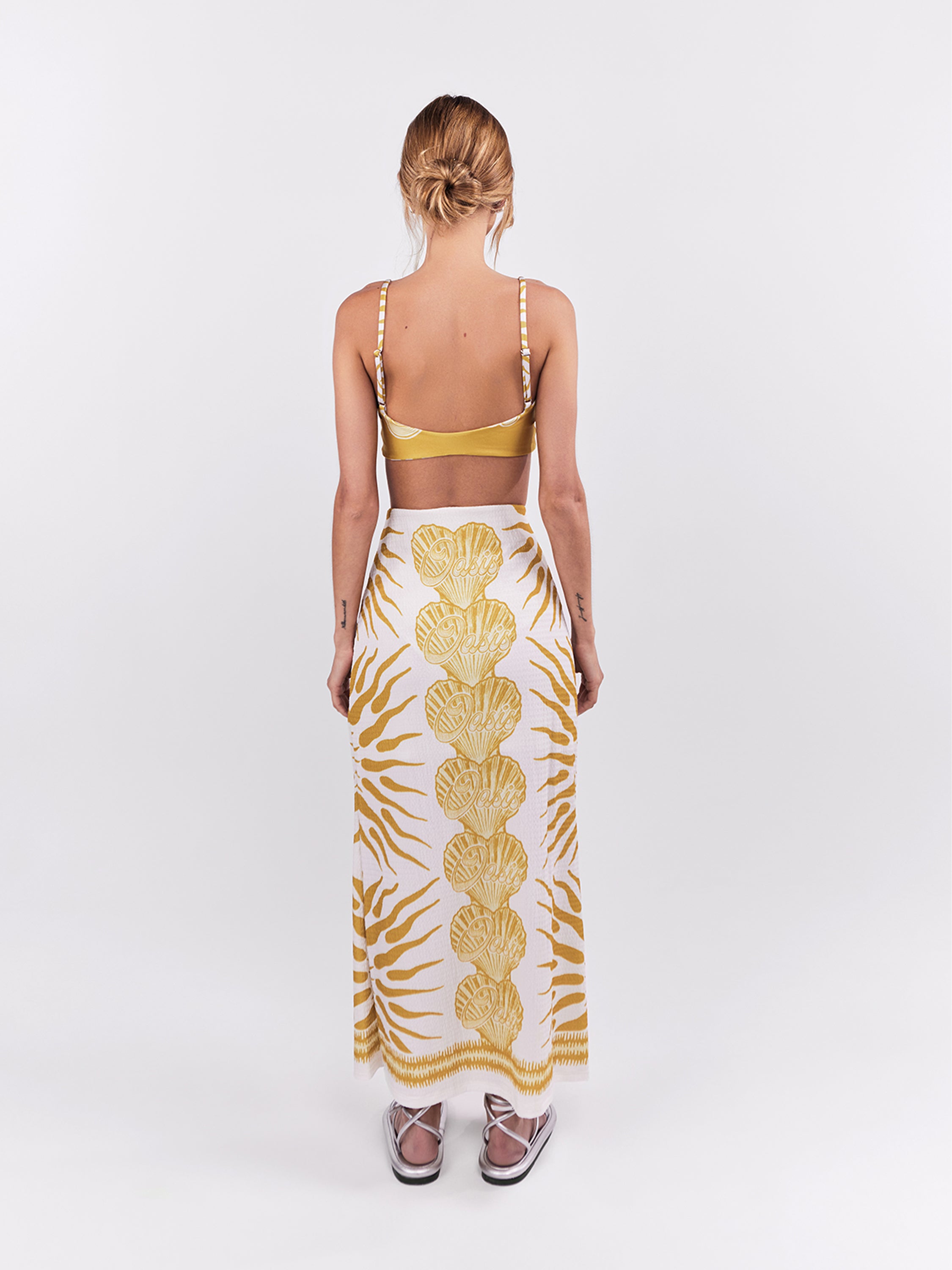 Oasis Skirt Midi - Ochre