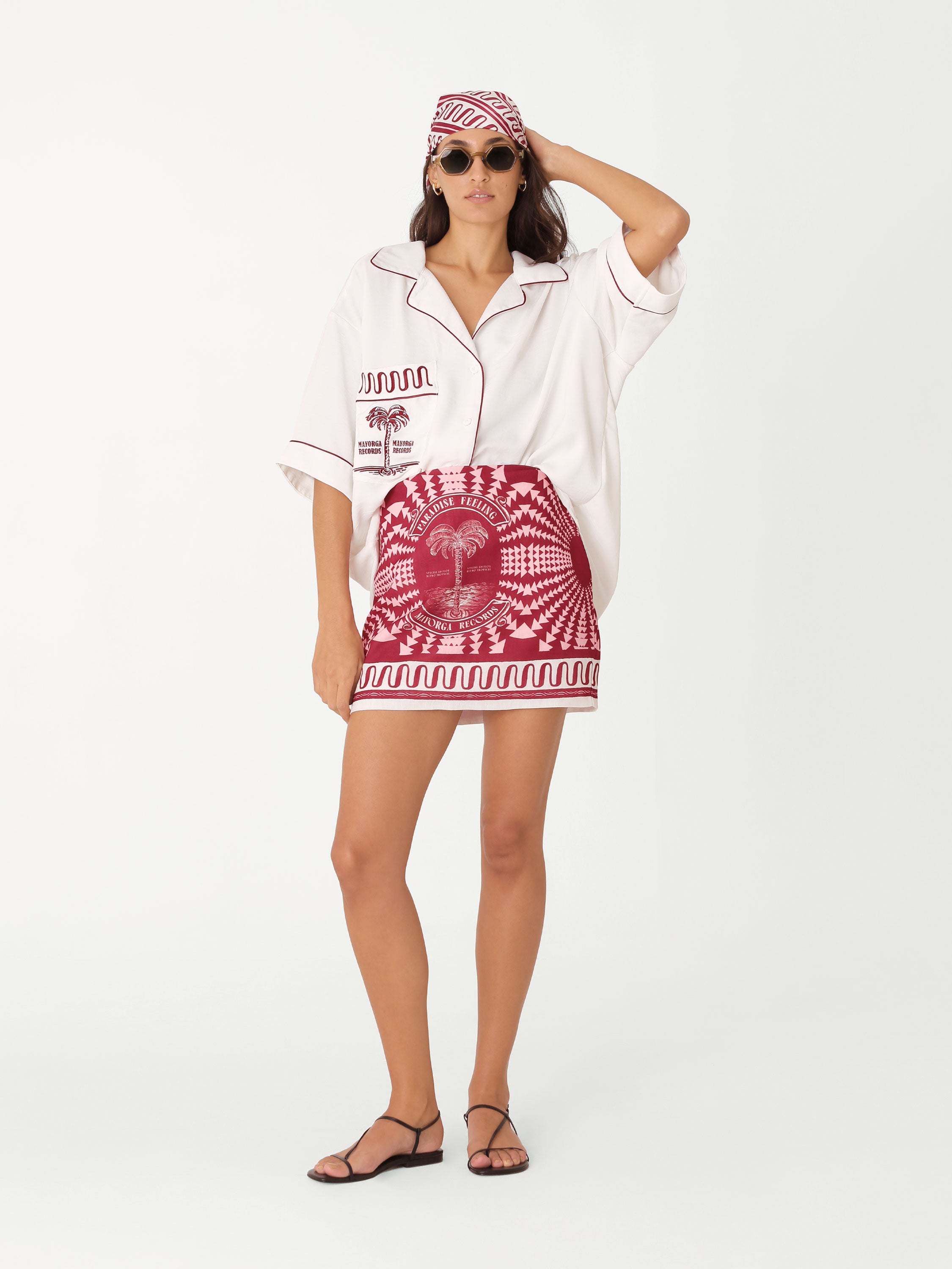 Paradise Mini Skirt - Magenta