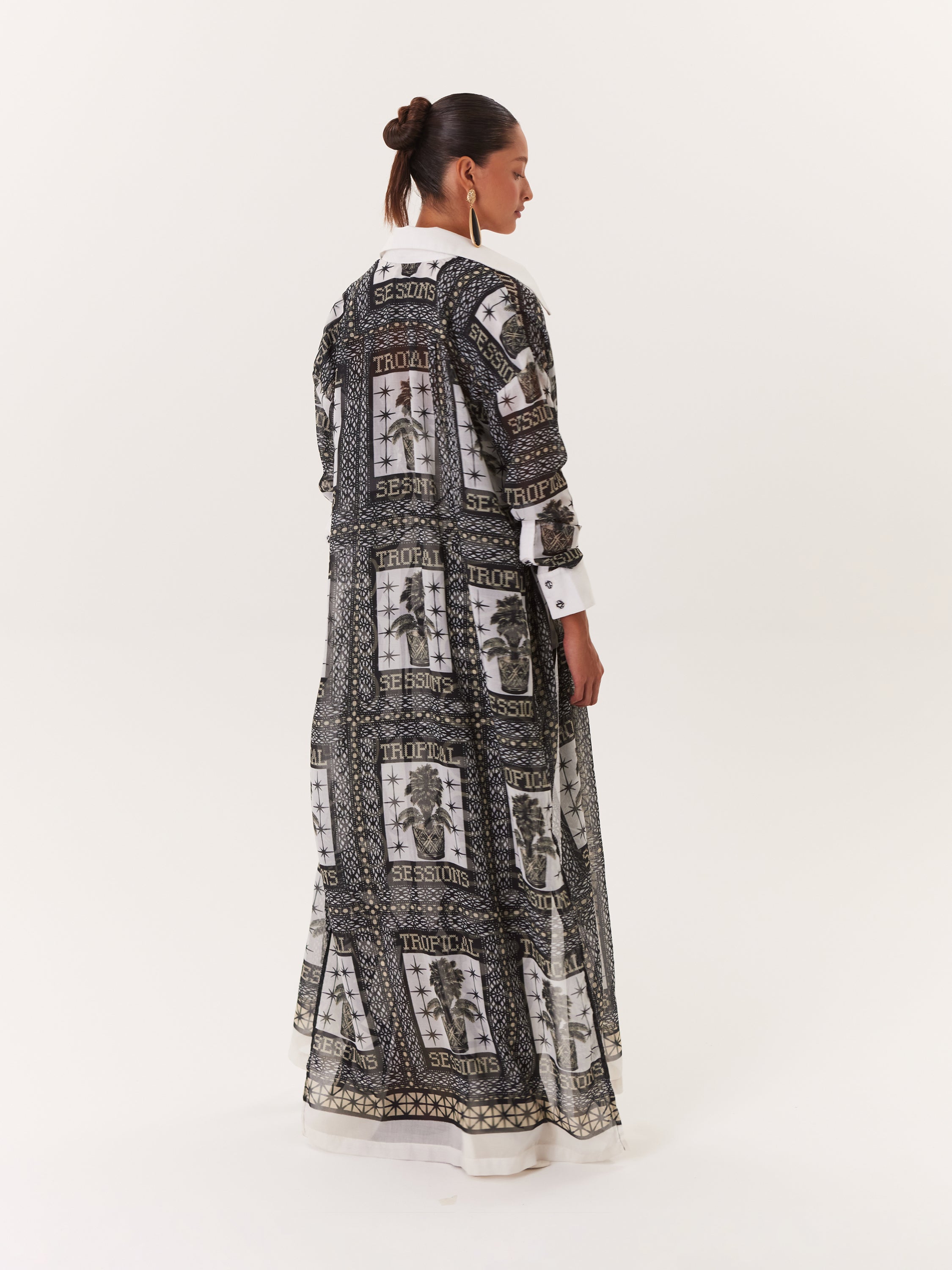 Tropical Kimono - Black