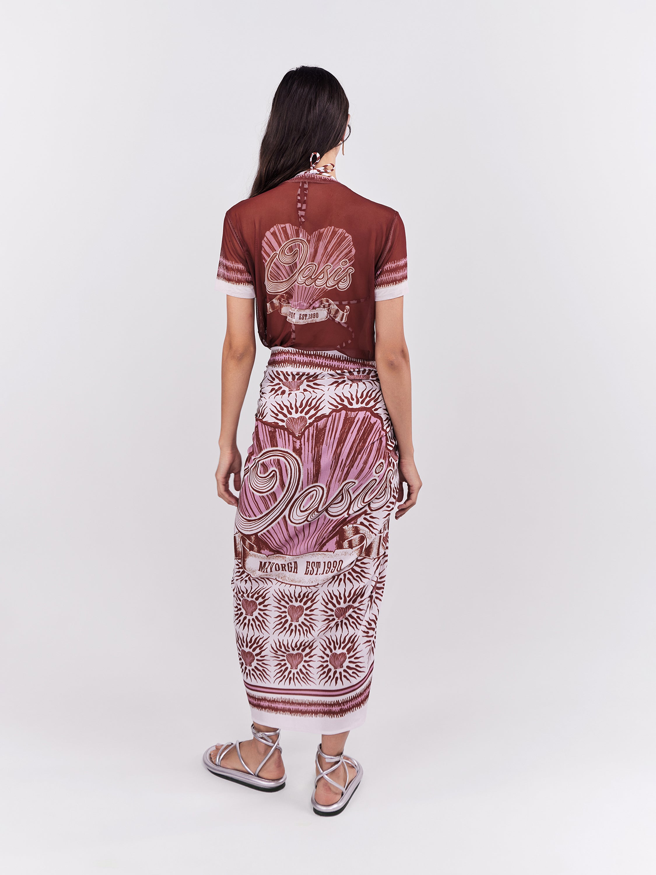 Oasis Mesh Top - Terracotta