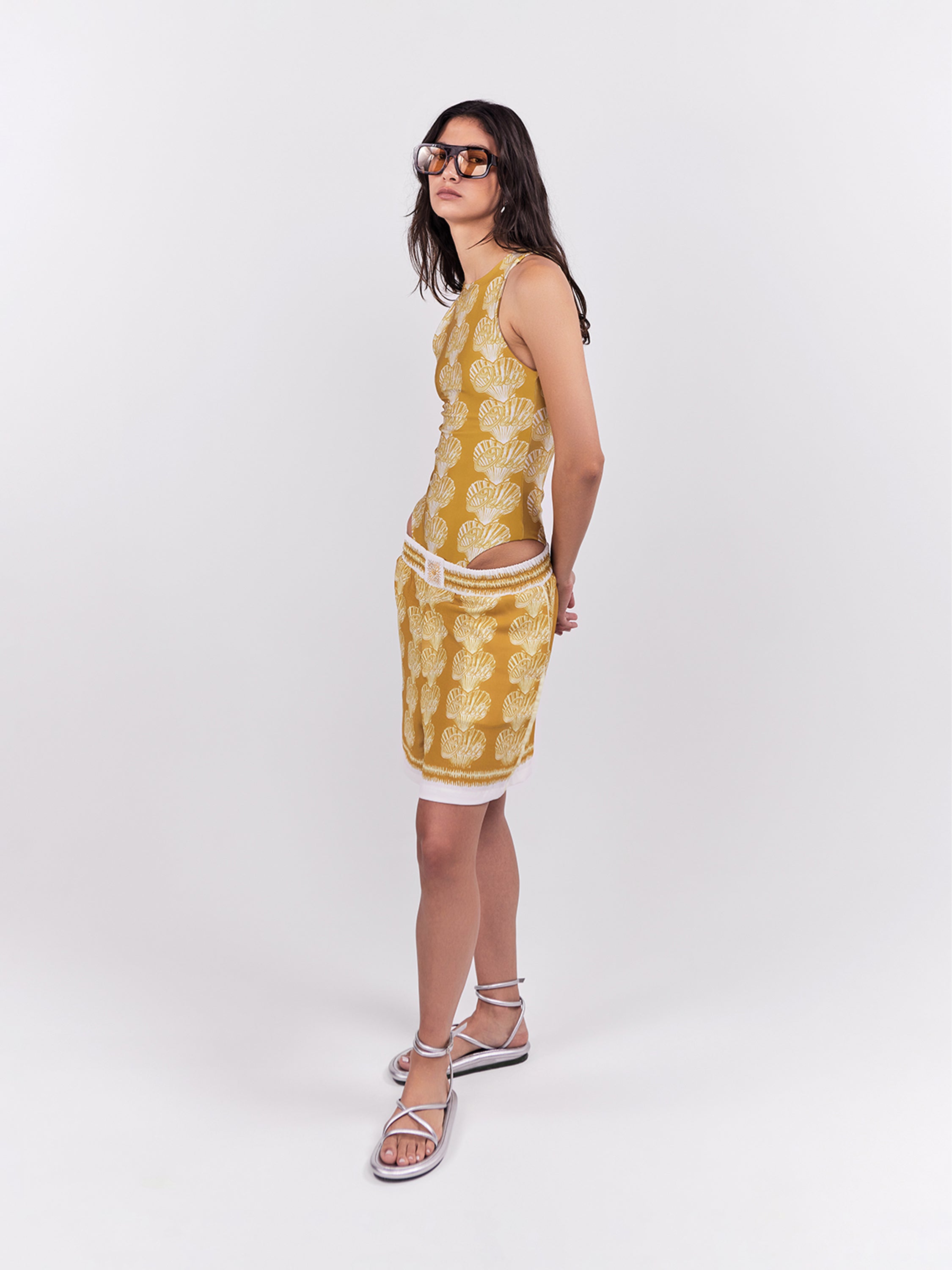 Oasis Elastic Shorts - Ochre