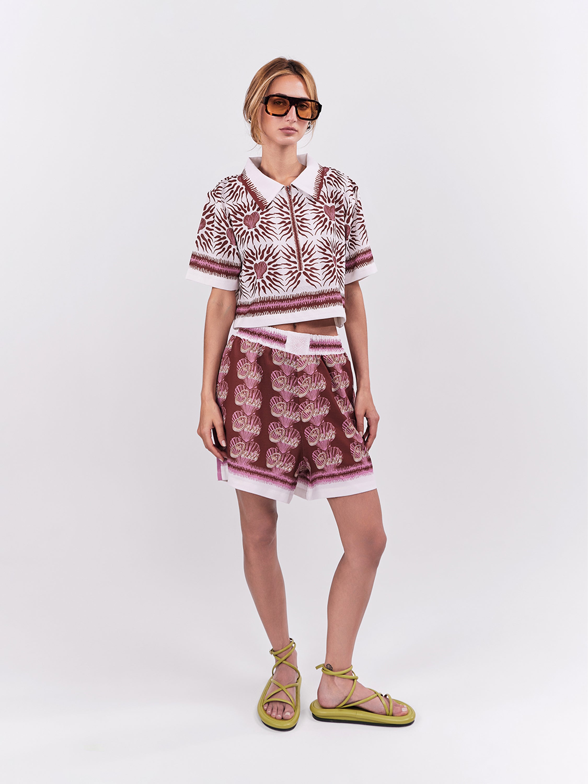 Oasis Elastic Shorts - Terracotta