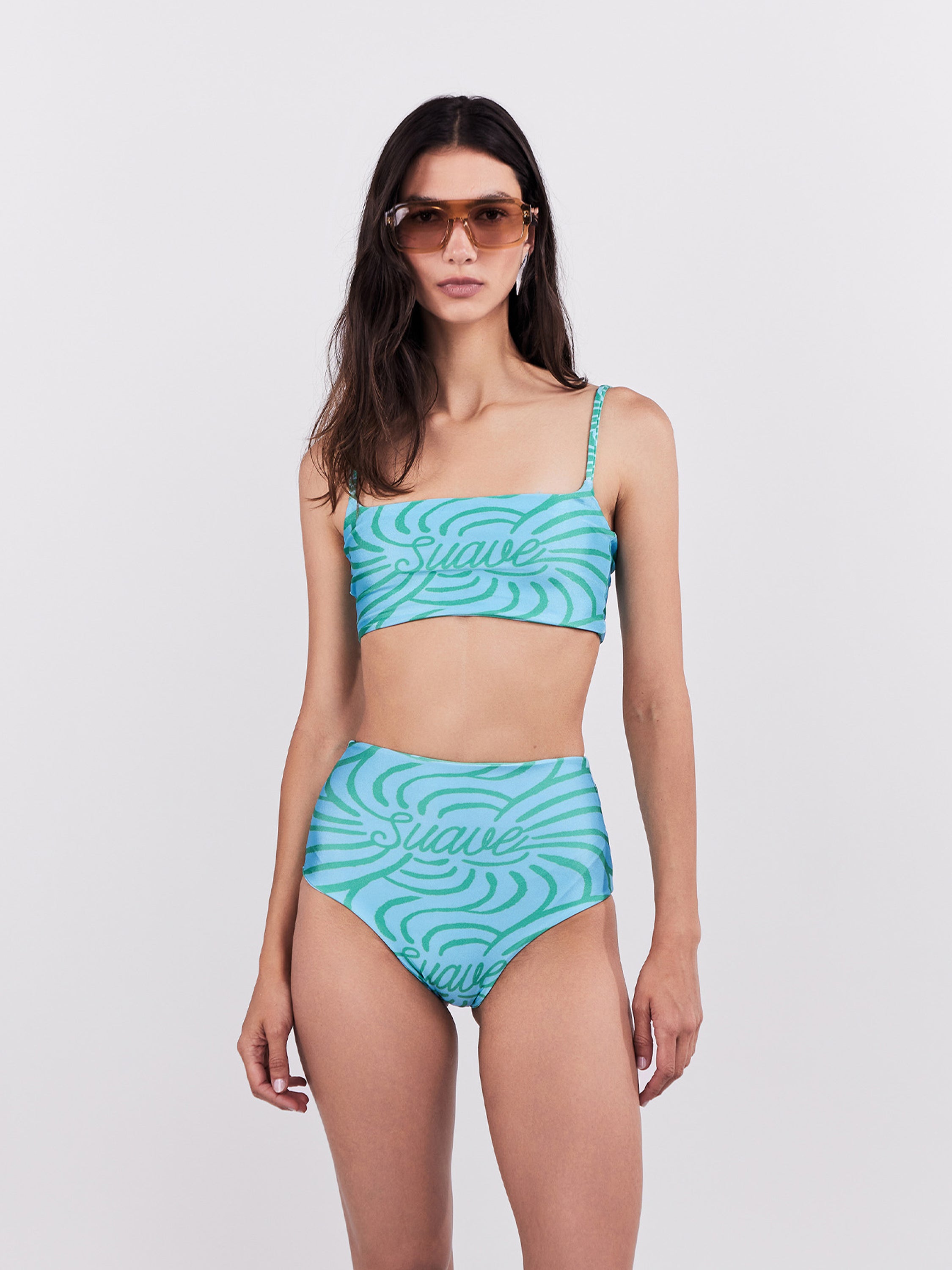 Suave Bikini Bottom- Turquoise