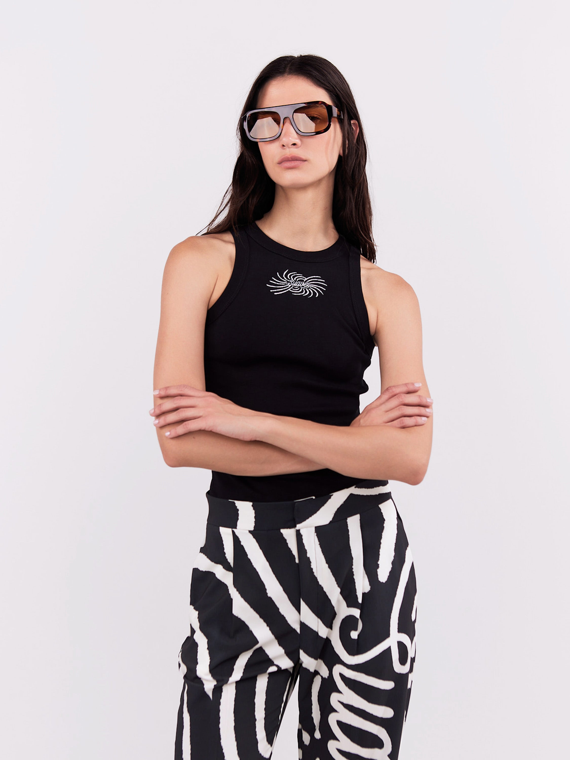 Suave Tank Top- Black