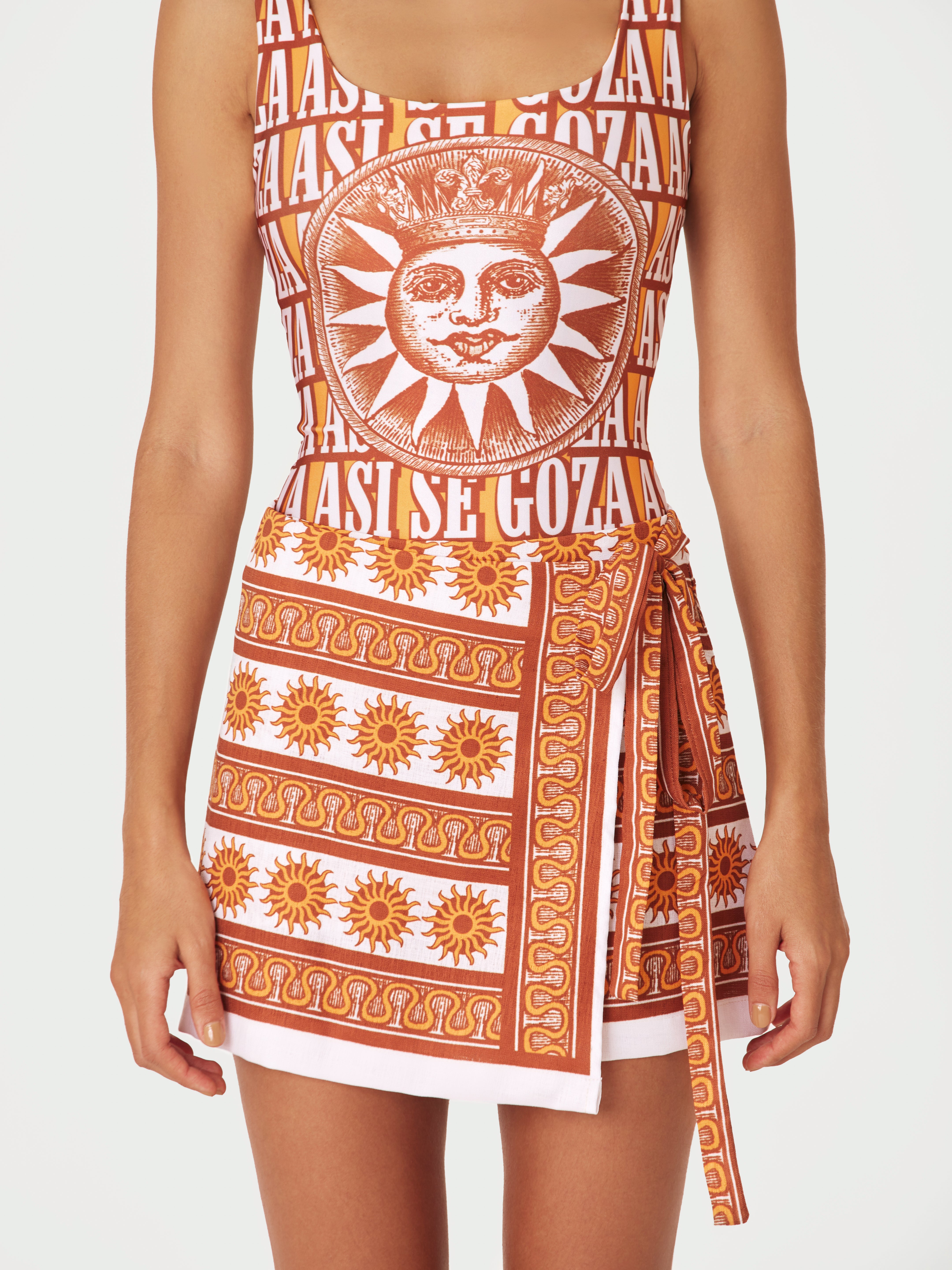 Goza Mini Skirt - Terracotta