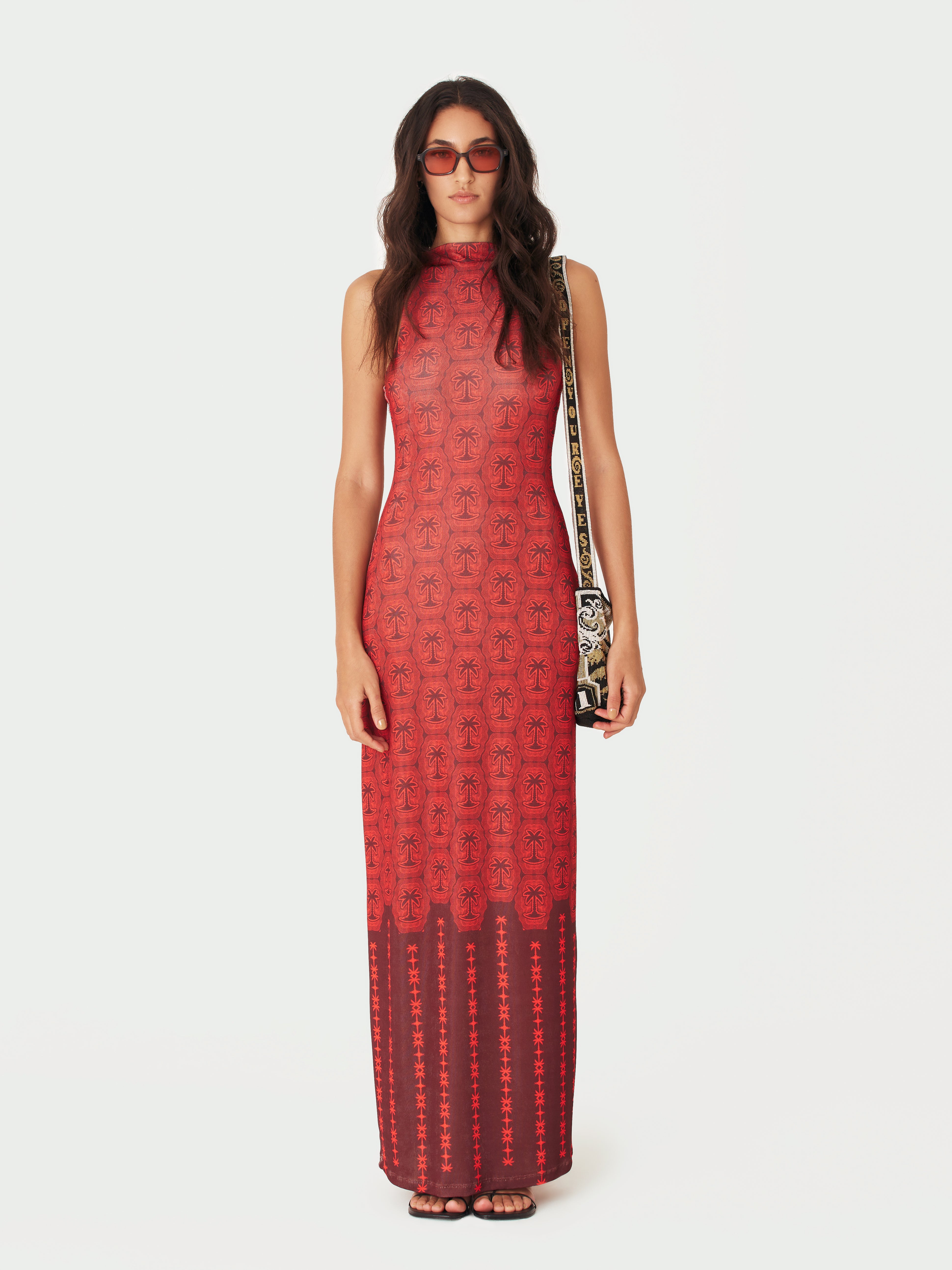 Vitrola Maxi Dress - Burgundy