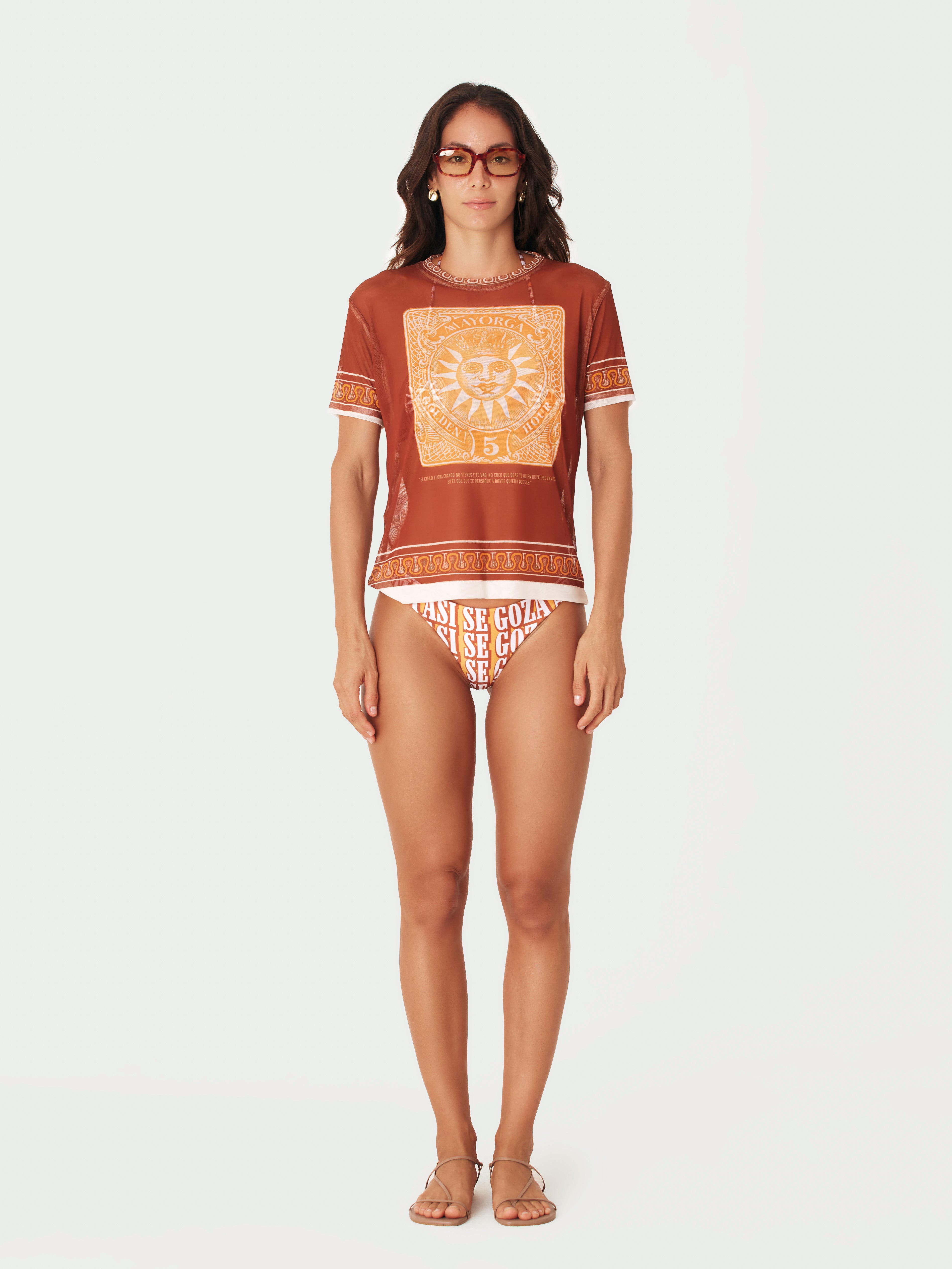 Goza Bikini Bottom - Terracotta