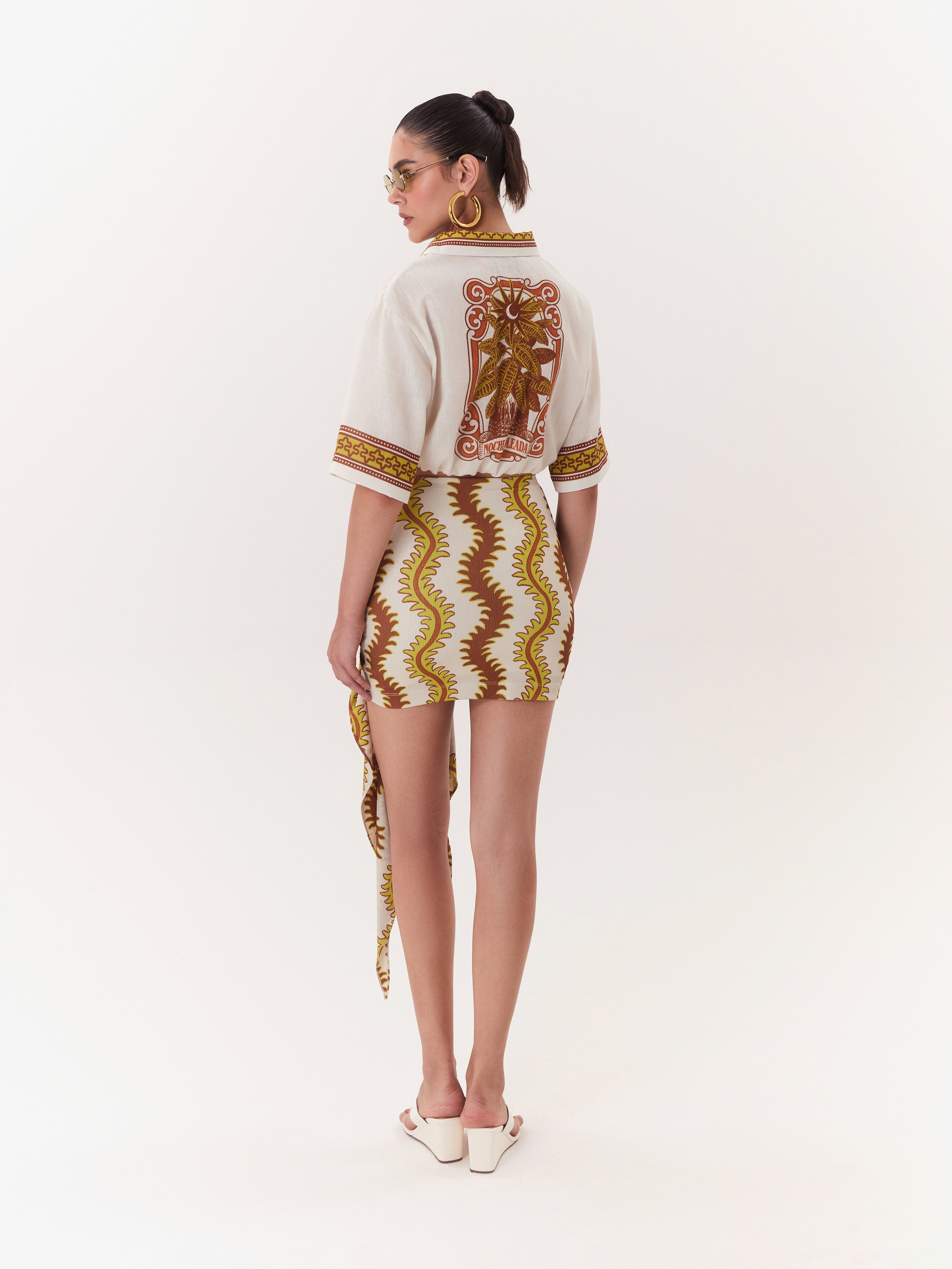 Solar Skirt Stretch   - Brown