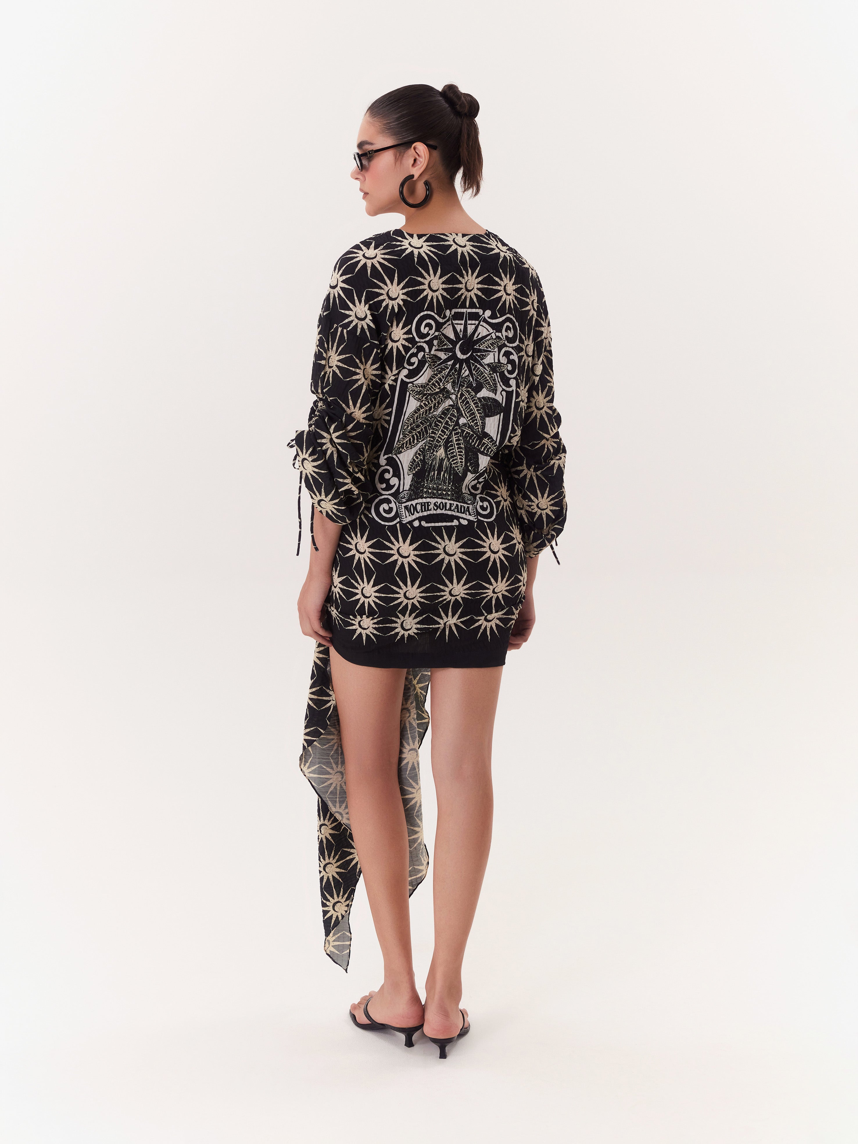 Solar Wrap Dress - Black