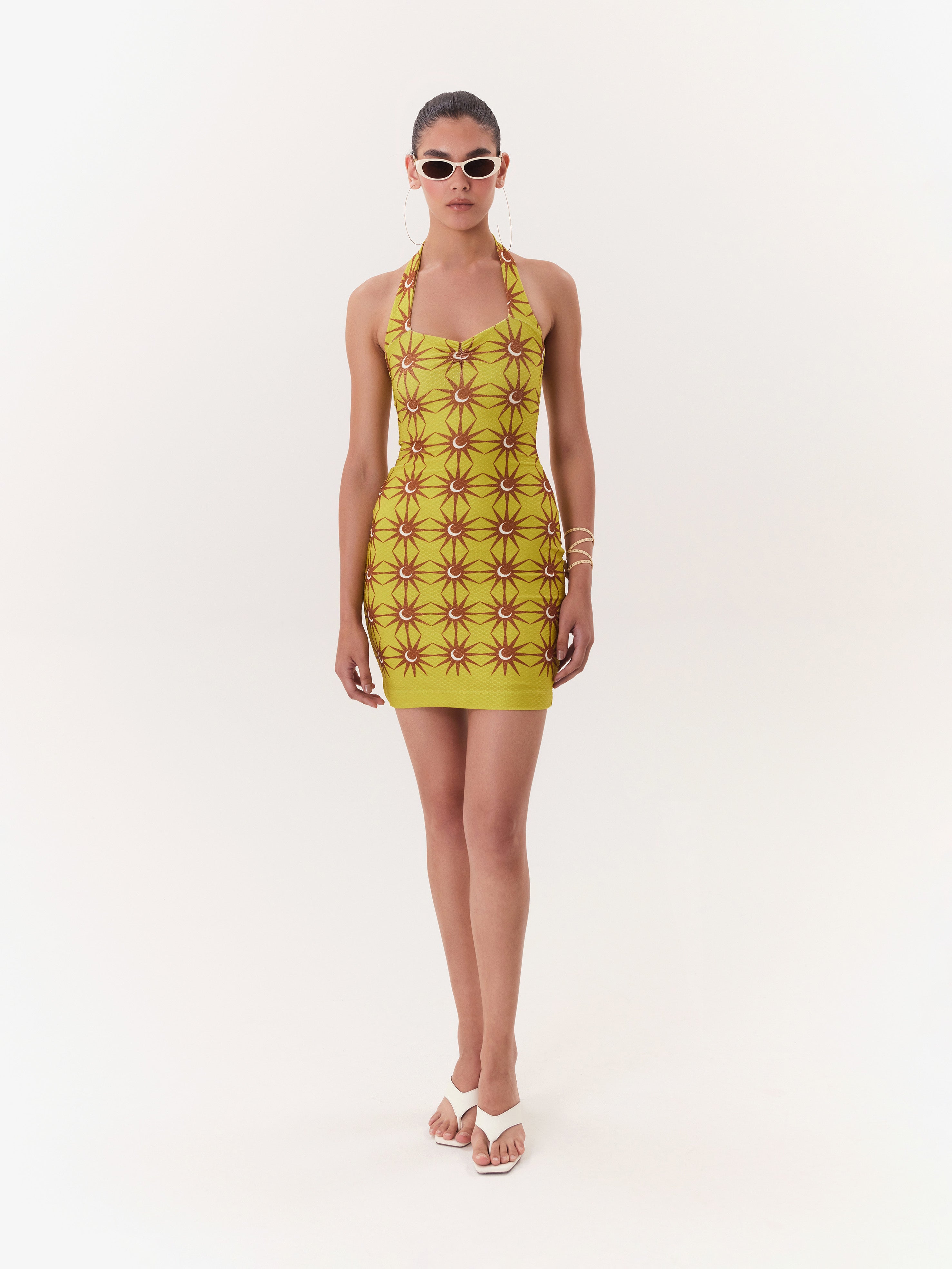 Solar Mini Dress - Brown