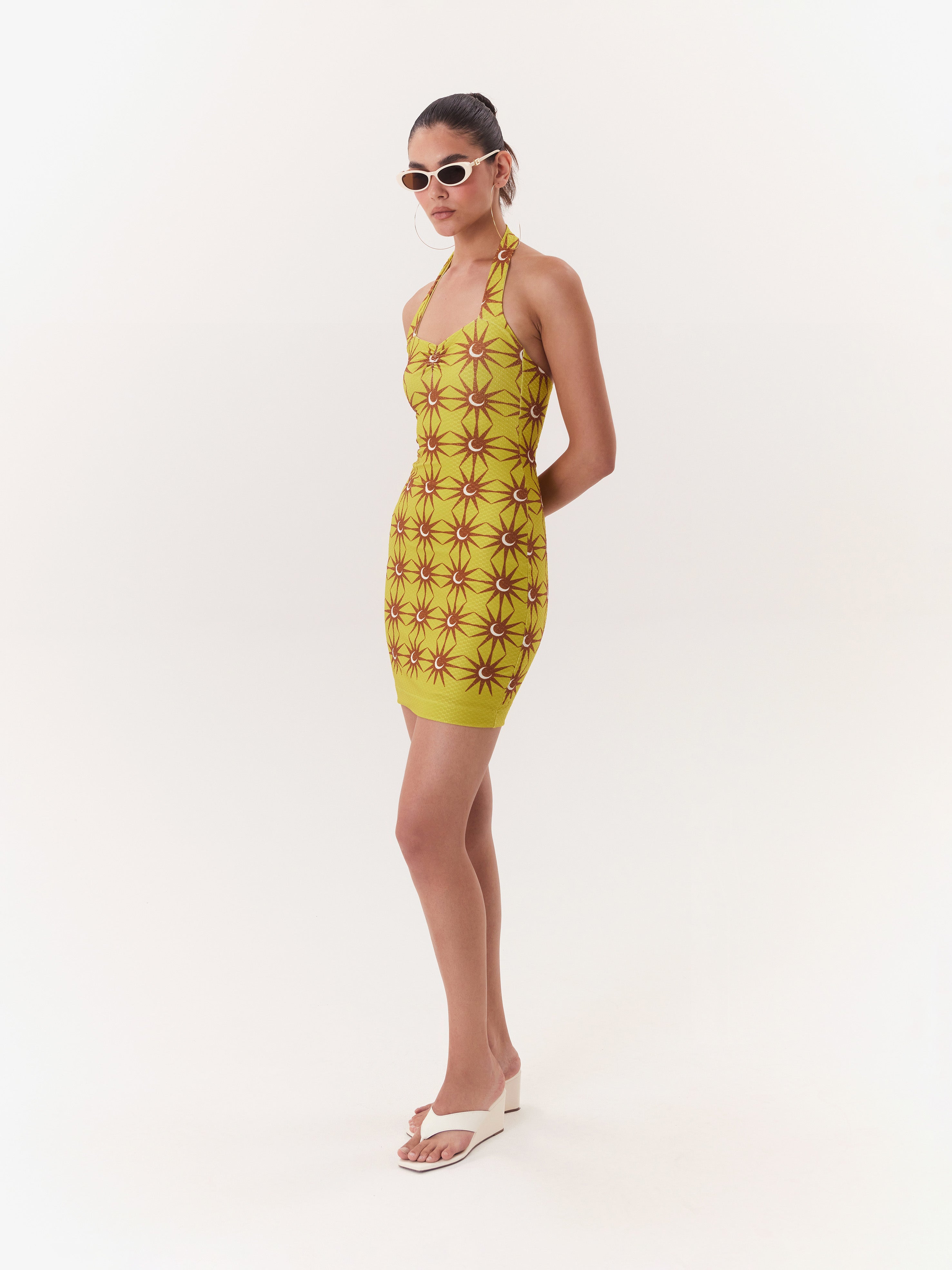 Solar Mini Dress - Brown