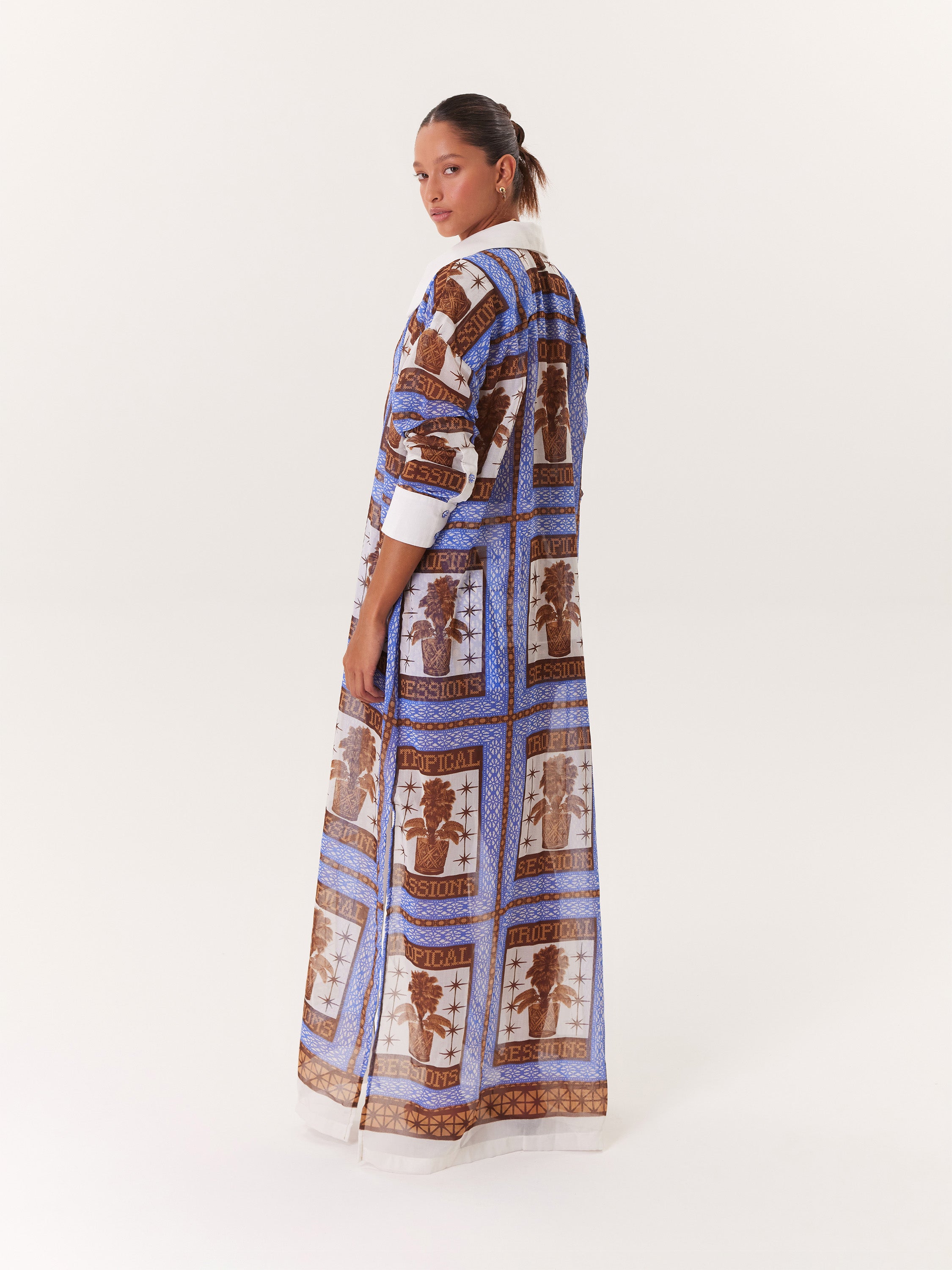 Tropical Kimono - Blue