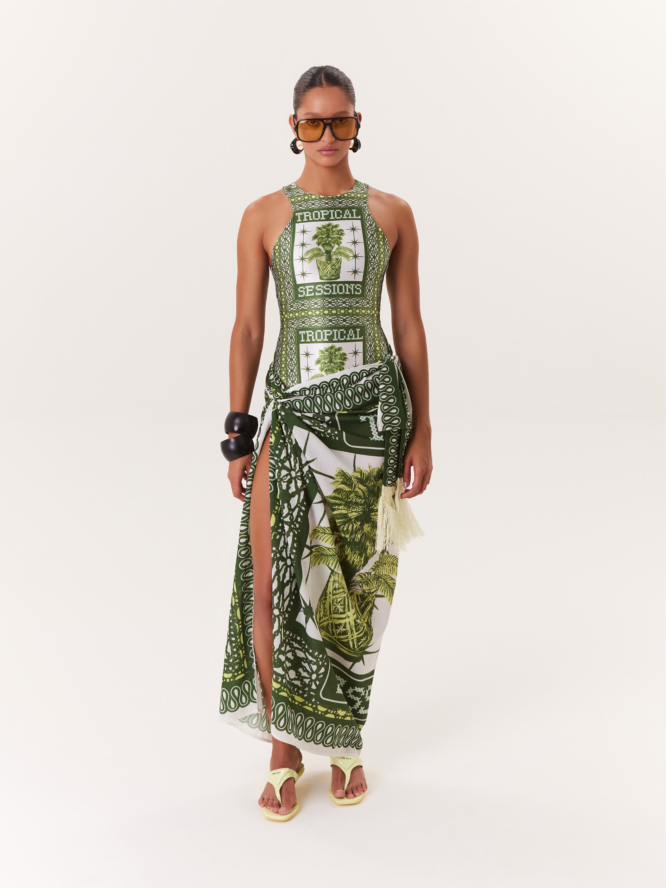 Tropical Sarong/Pareo - Green