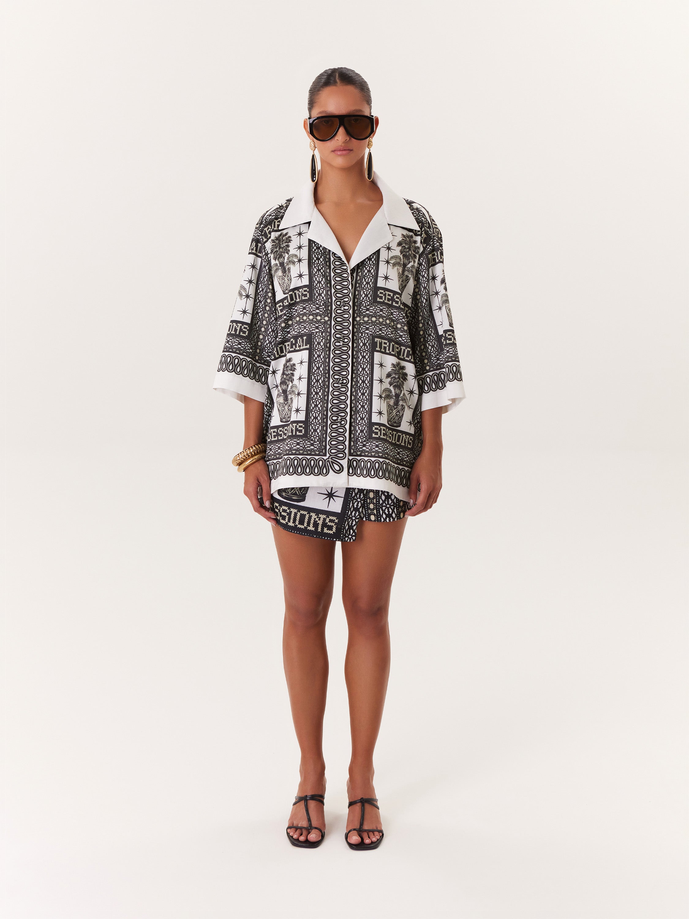 Tropical Blouse - Black