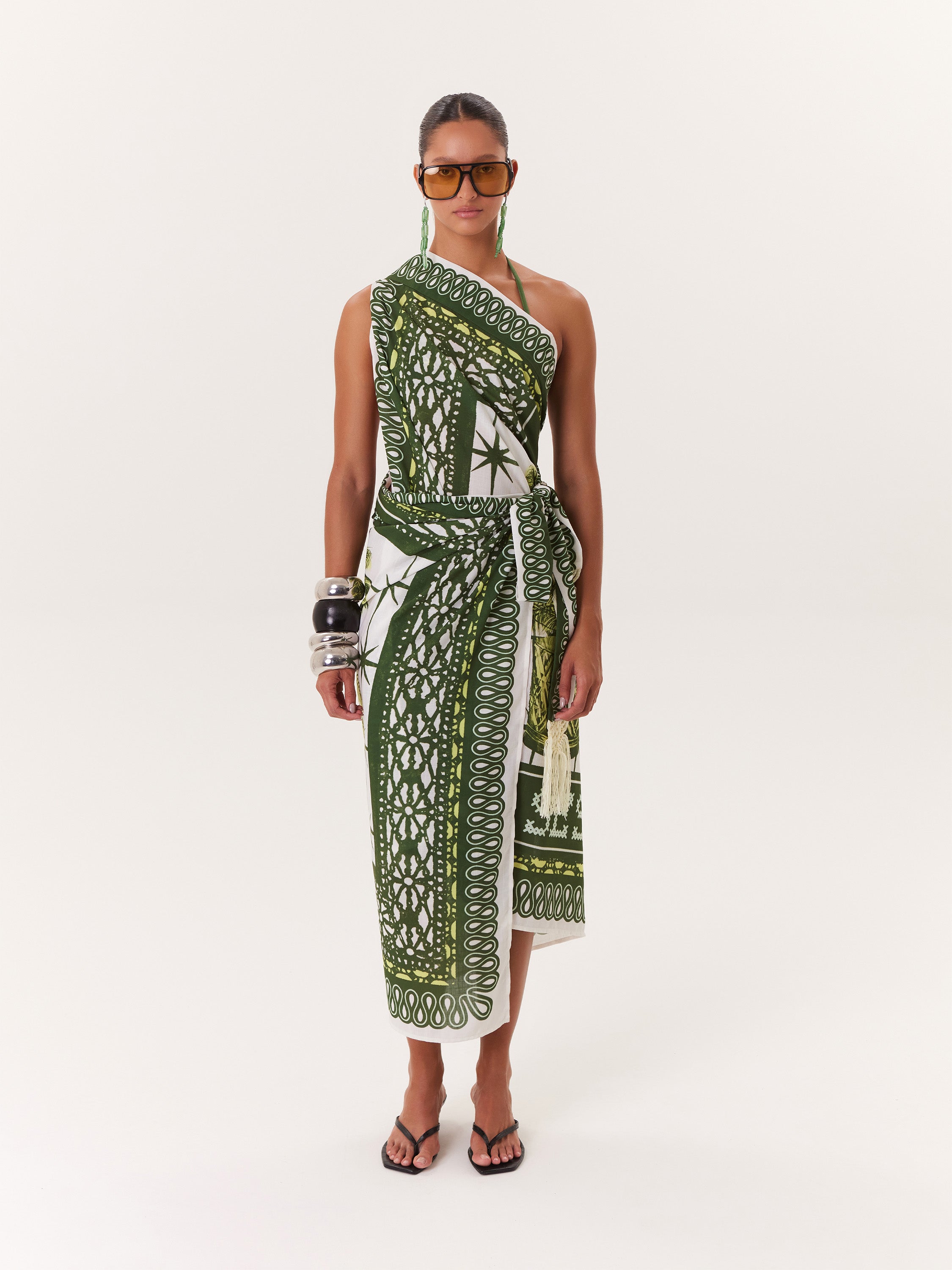 Tropical Sarong/Pareo - Green