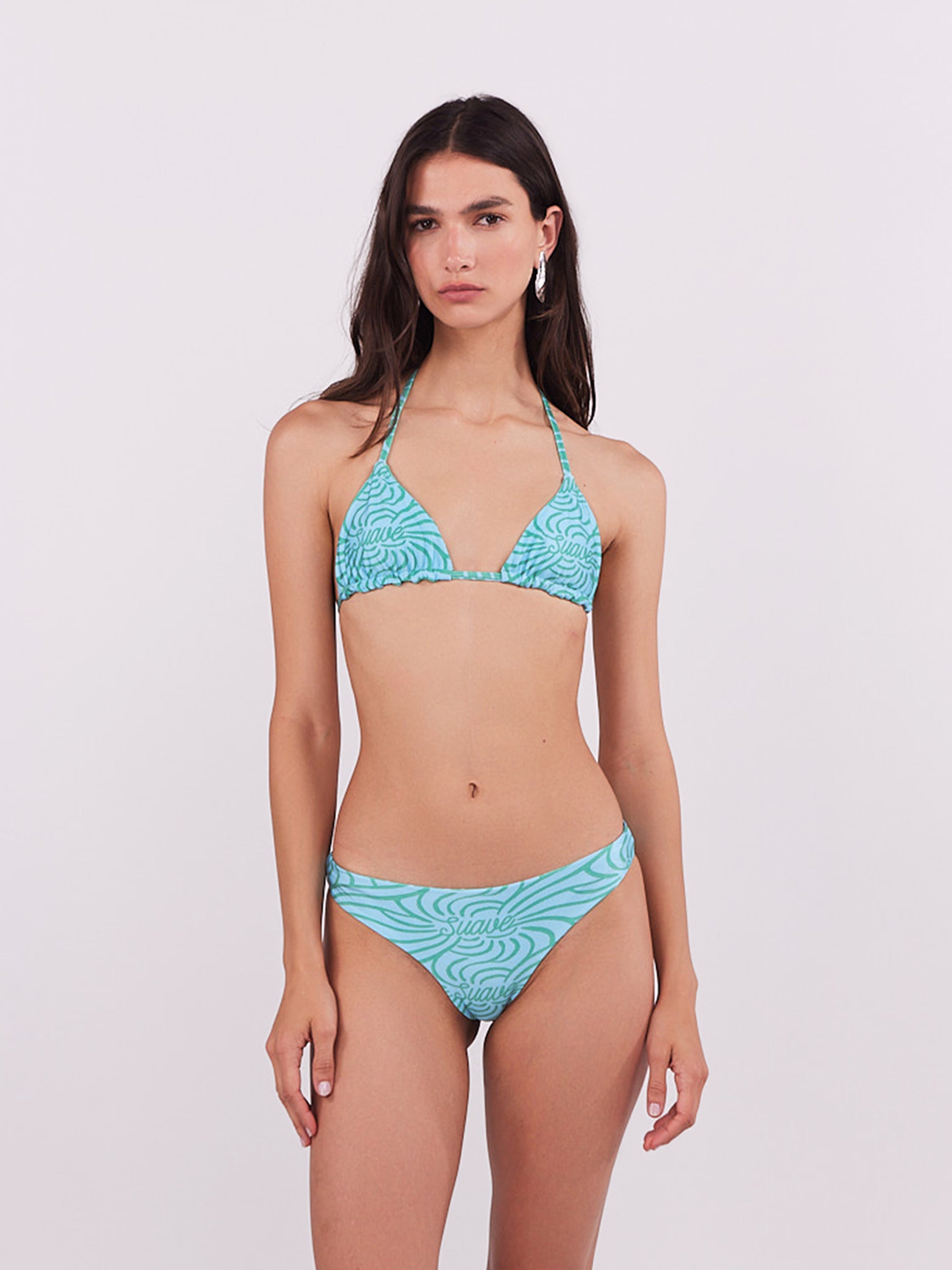 Suave Bikini Bottom- Turquoise