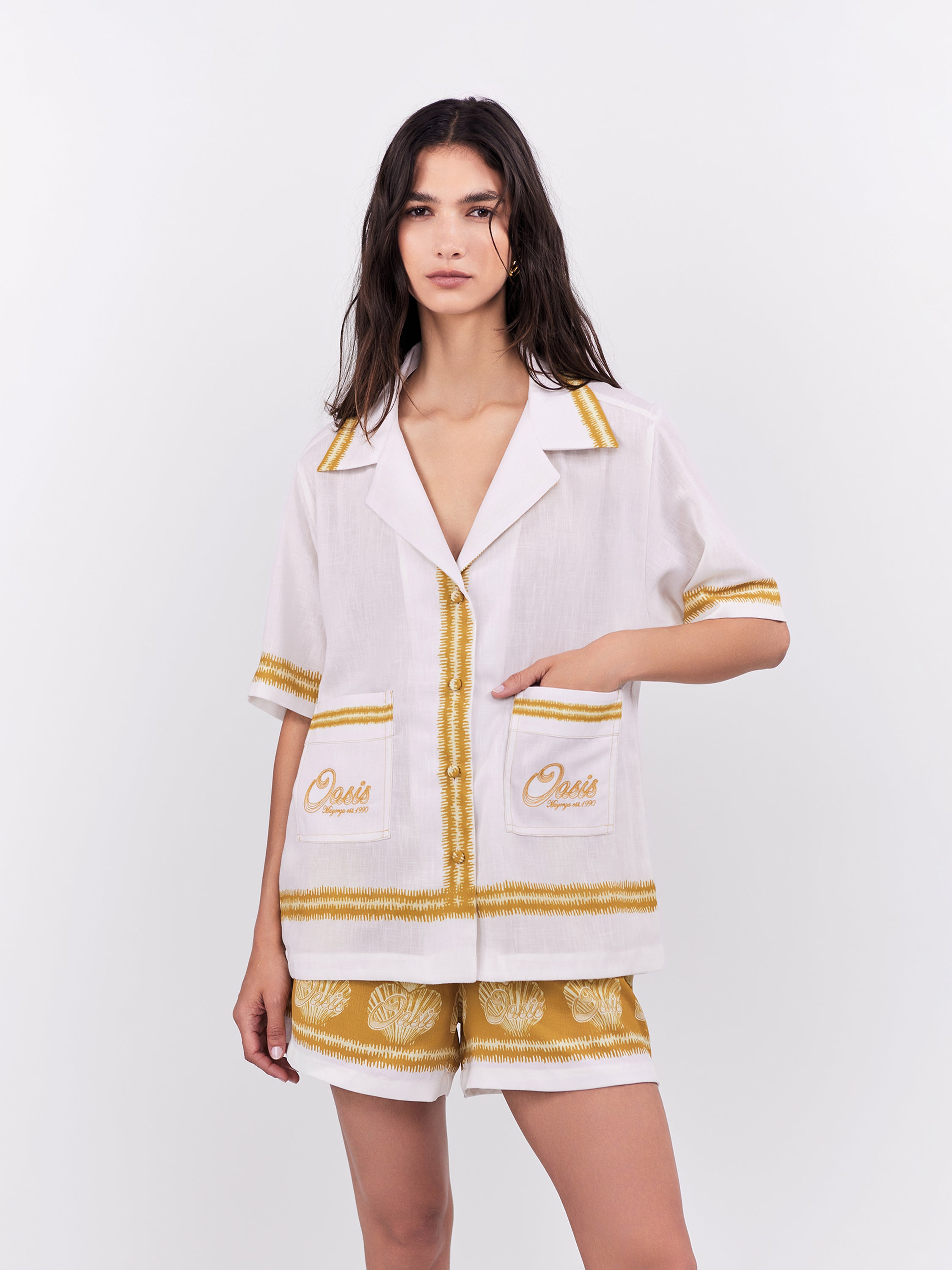 Oasis Blouse - Ochre