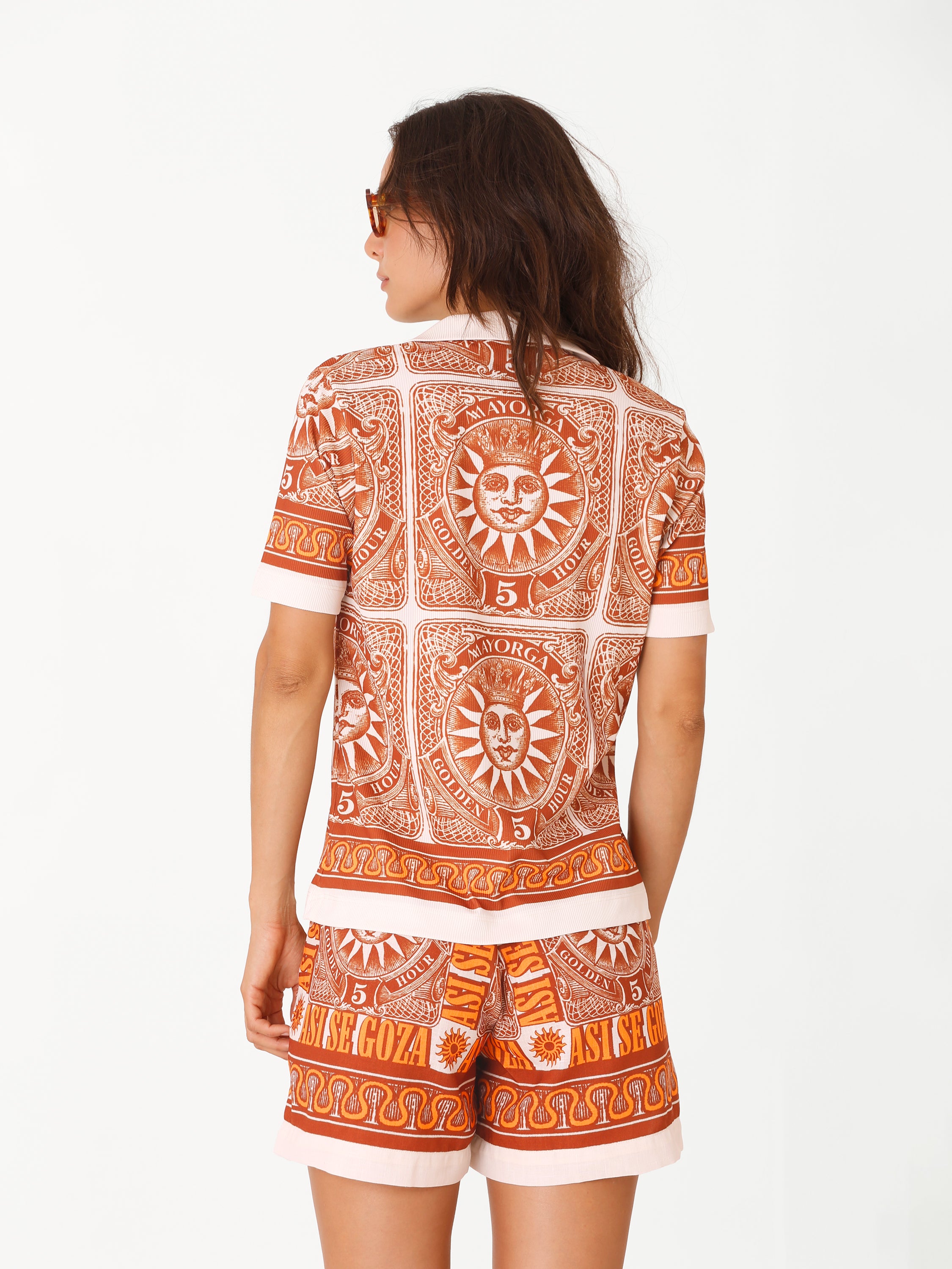 Así Se Goza Shorts - Terracotta