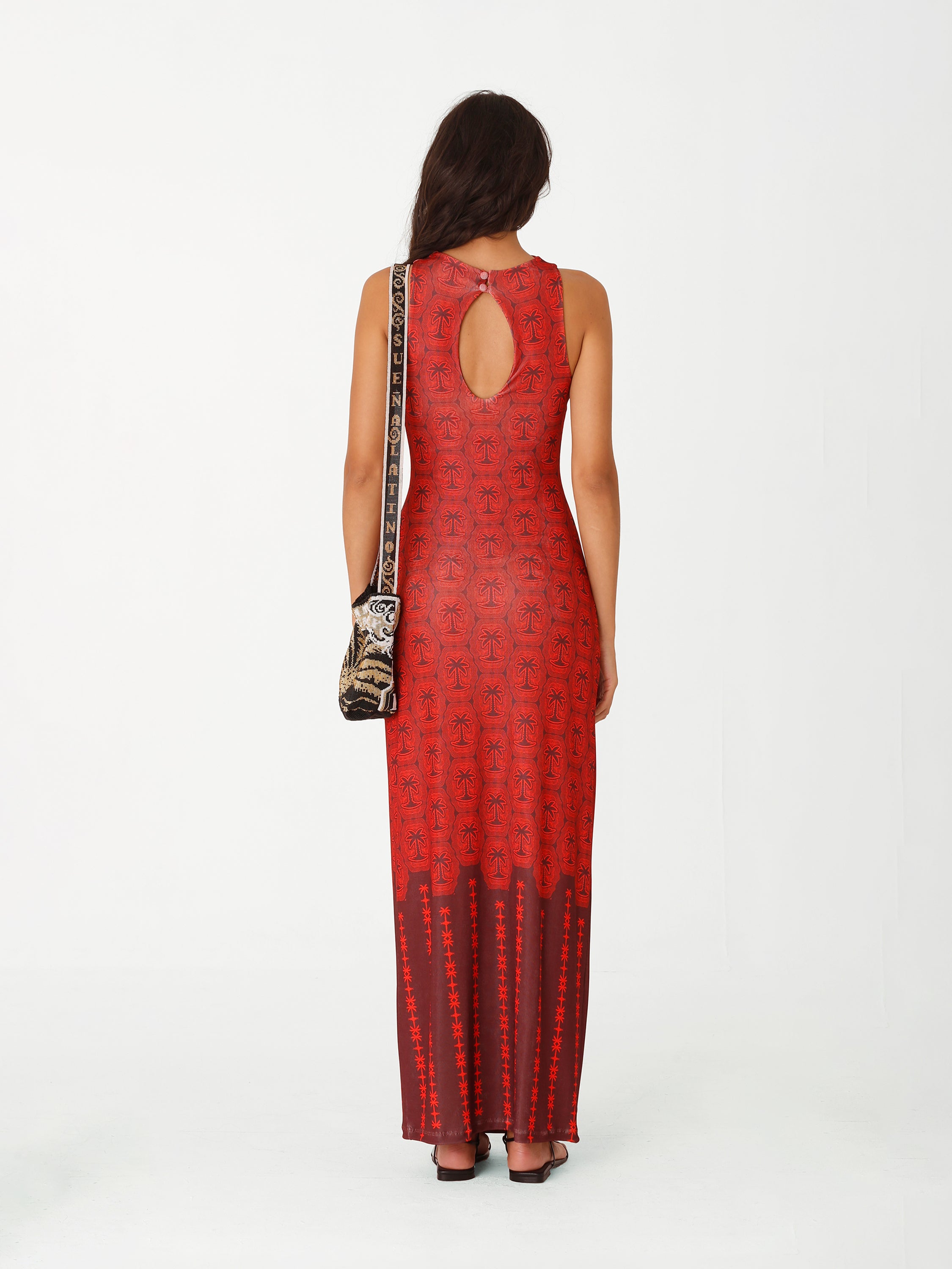 Vitrola Maxi Dress - Burgundy