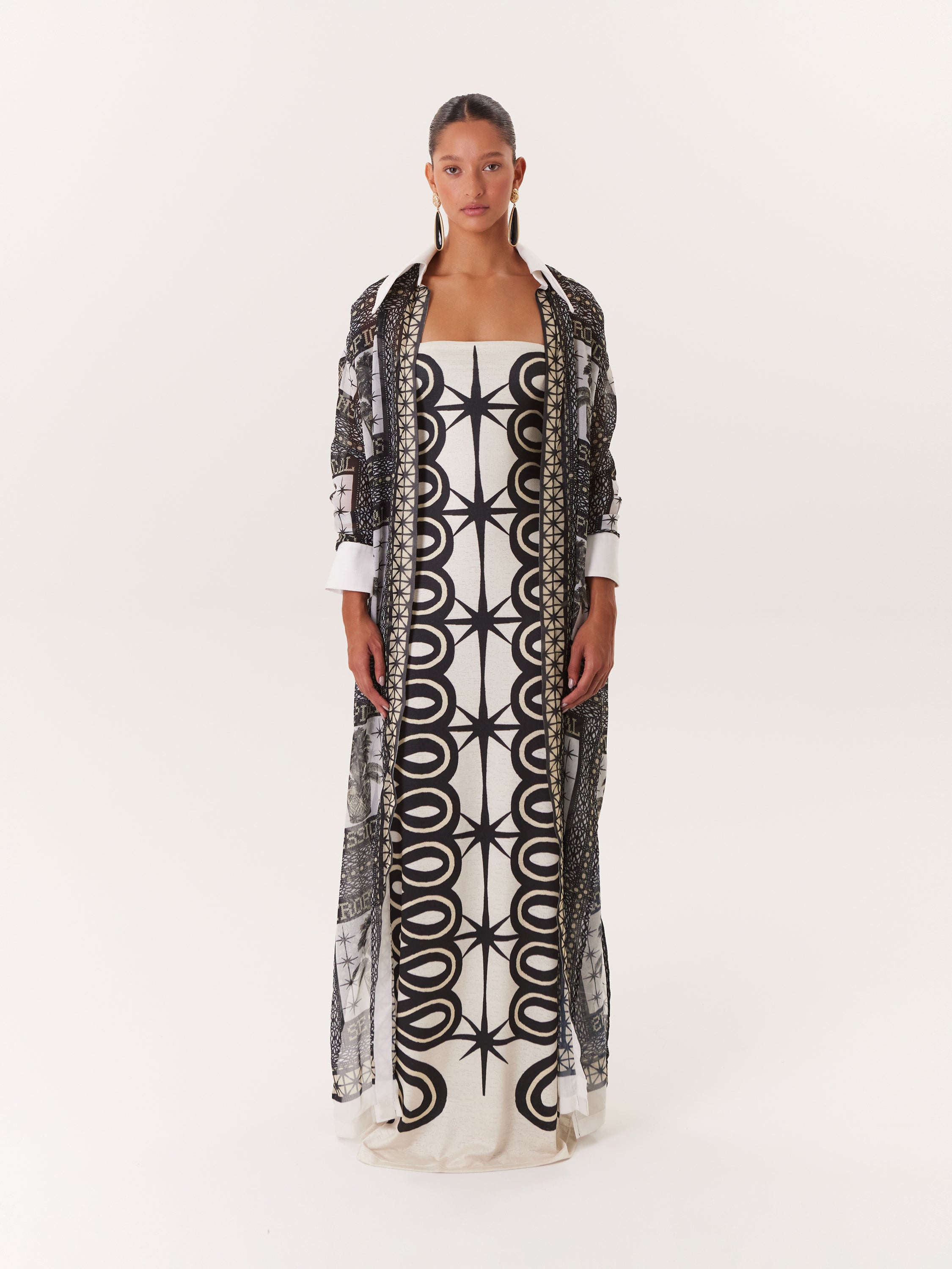 Tropical Kimono - Black