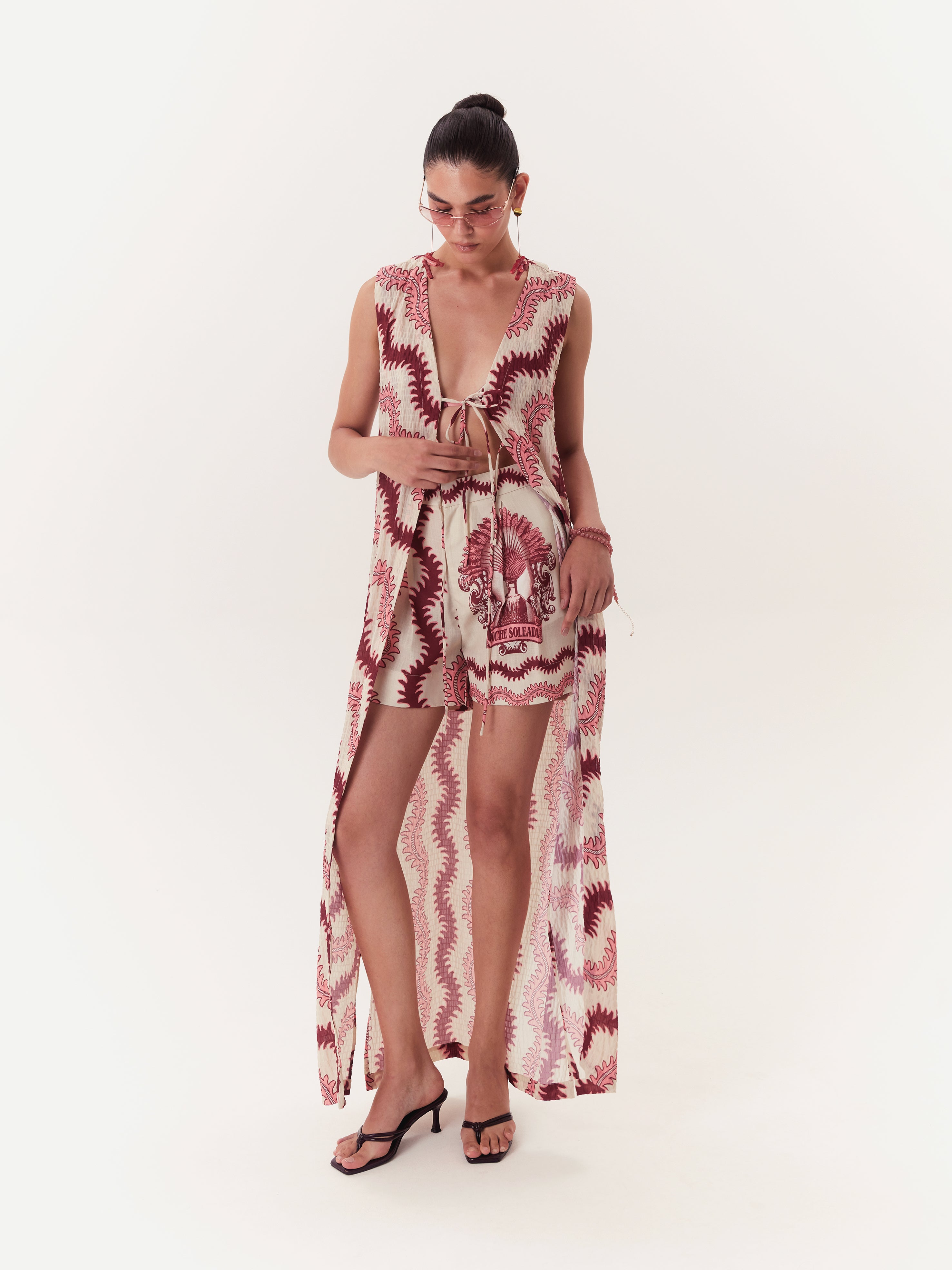 Solar Kimono - Burgundy