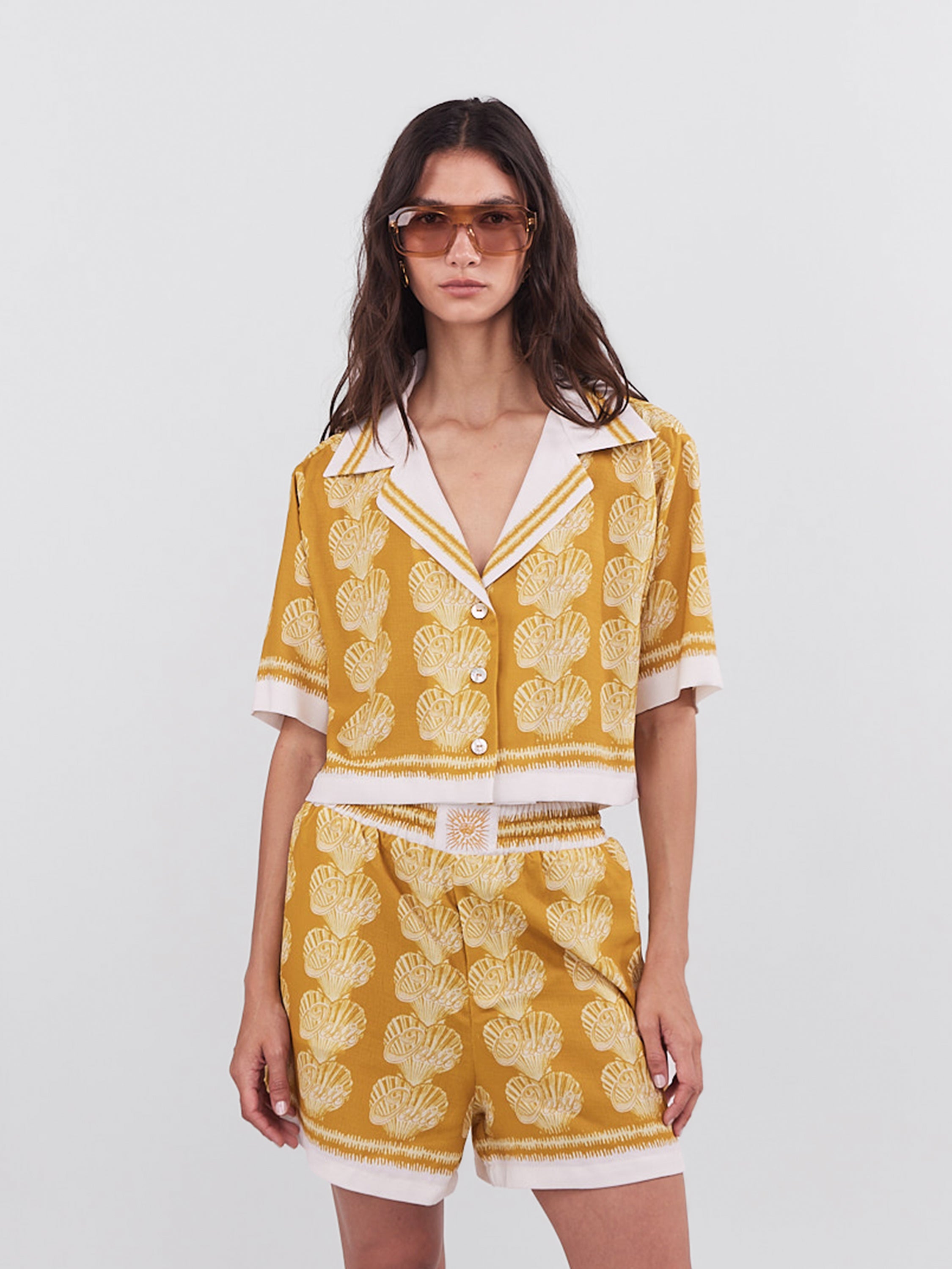 Oasis Mini Blouse - Ochre