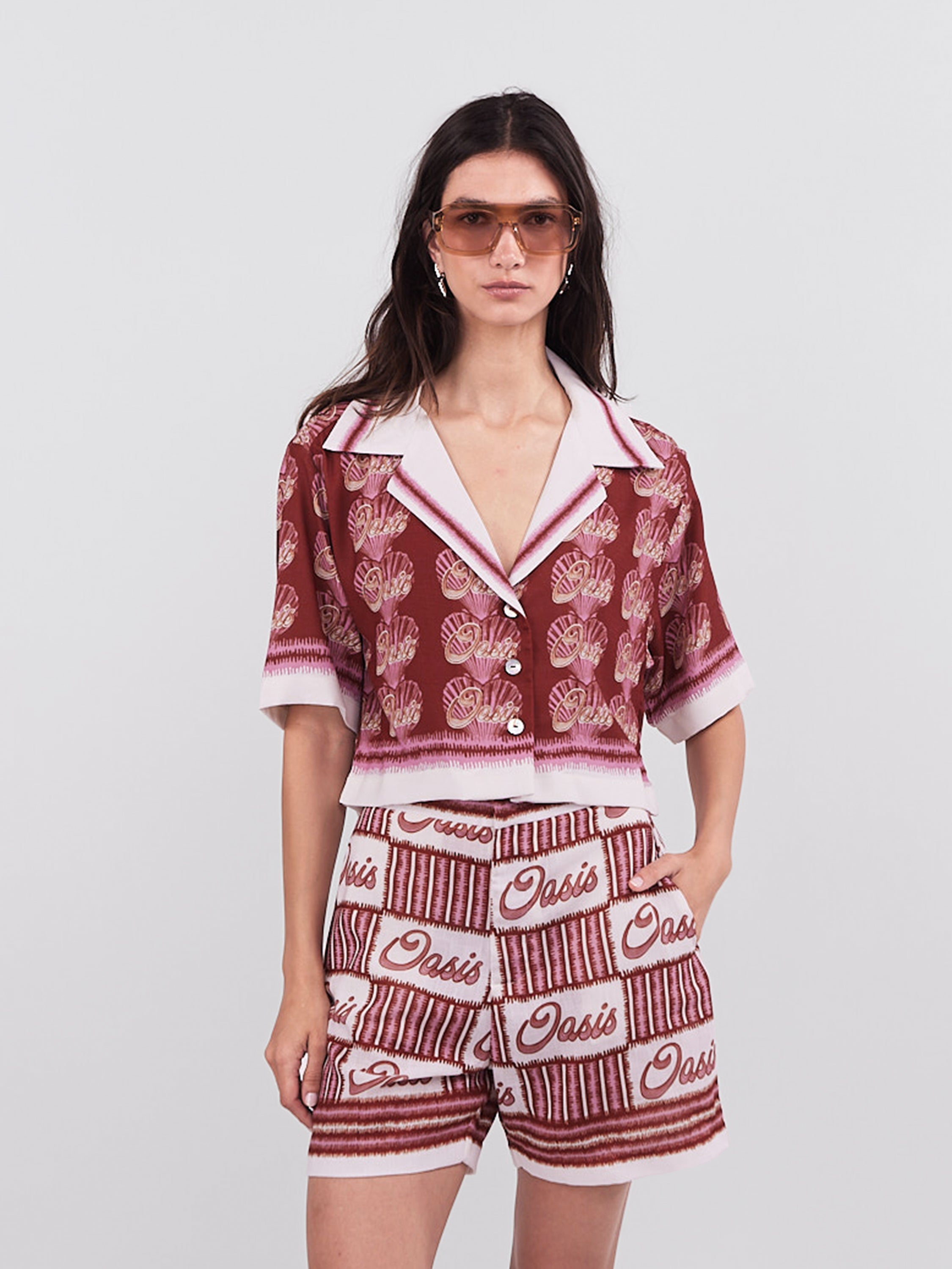 Oasis Mini Blouse - Terracotta