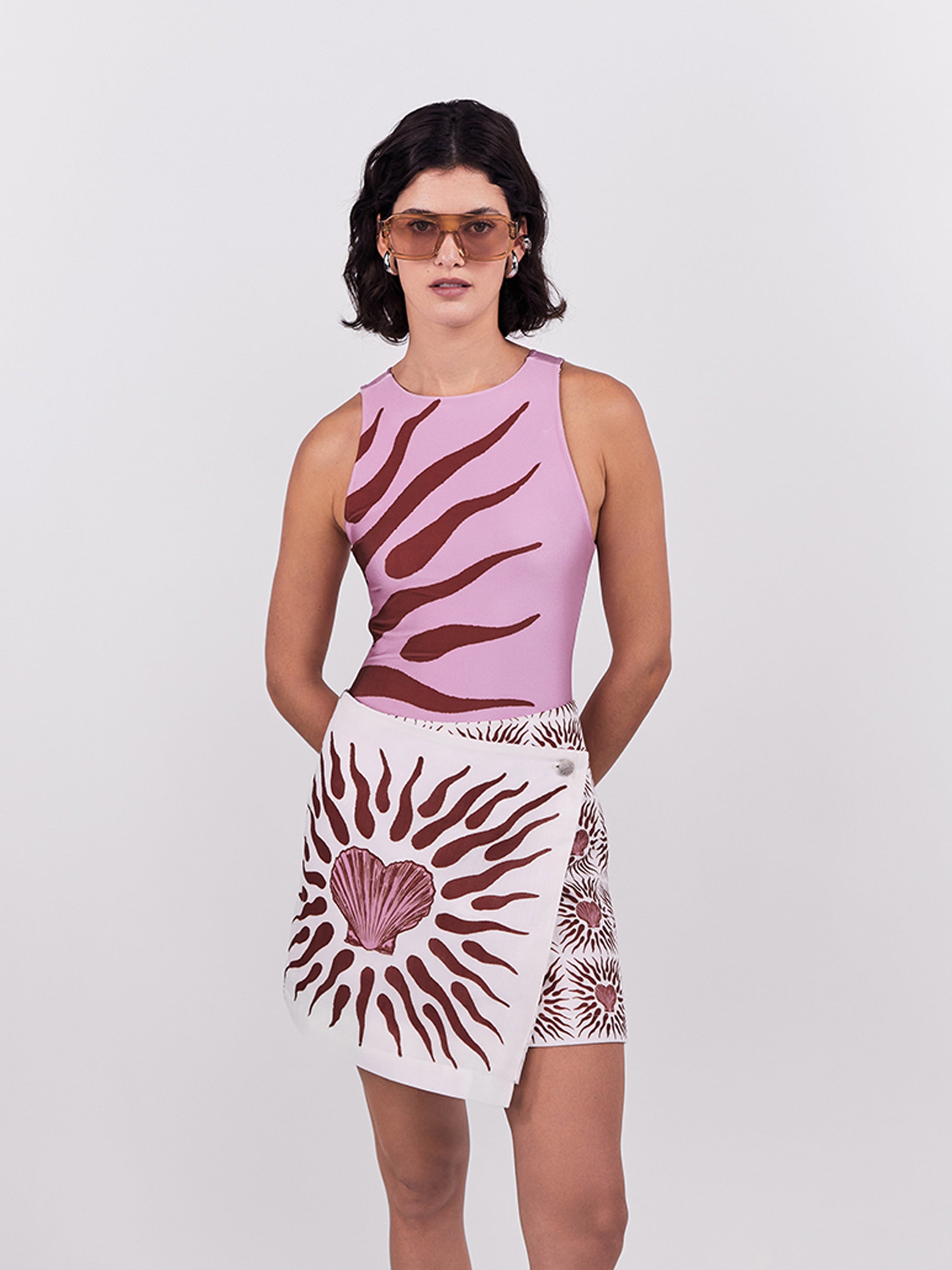 Oasis Mini Skirt  - Terracota