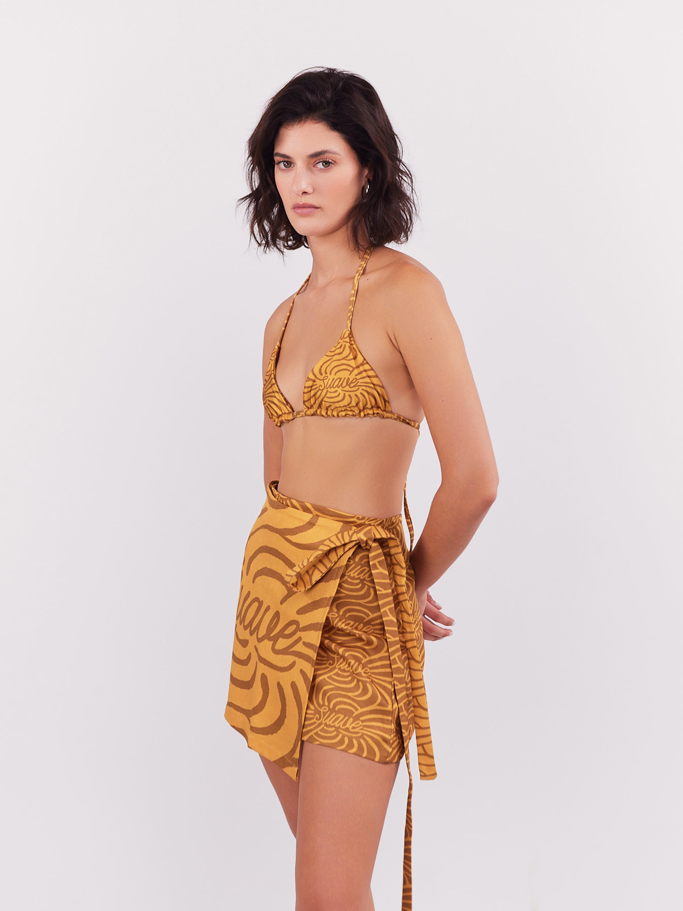 Suave Mini Skirt - Ochre