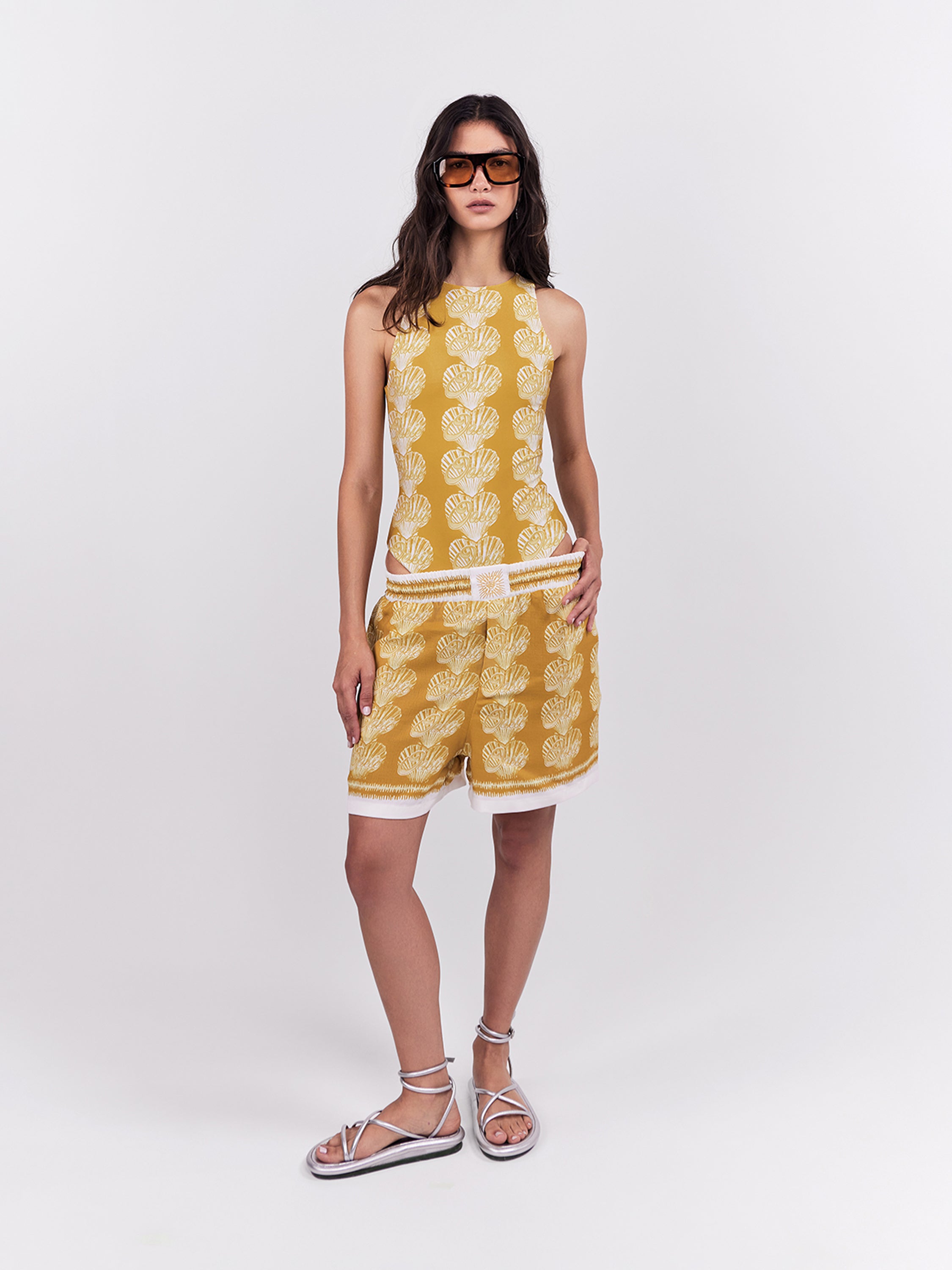 Oasis Elastic Shorts - Ochre
